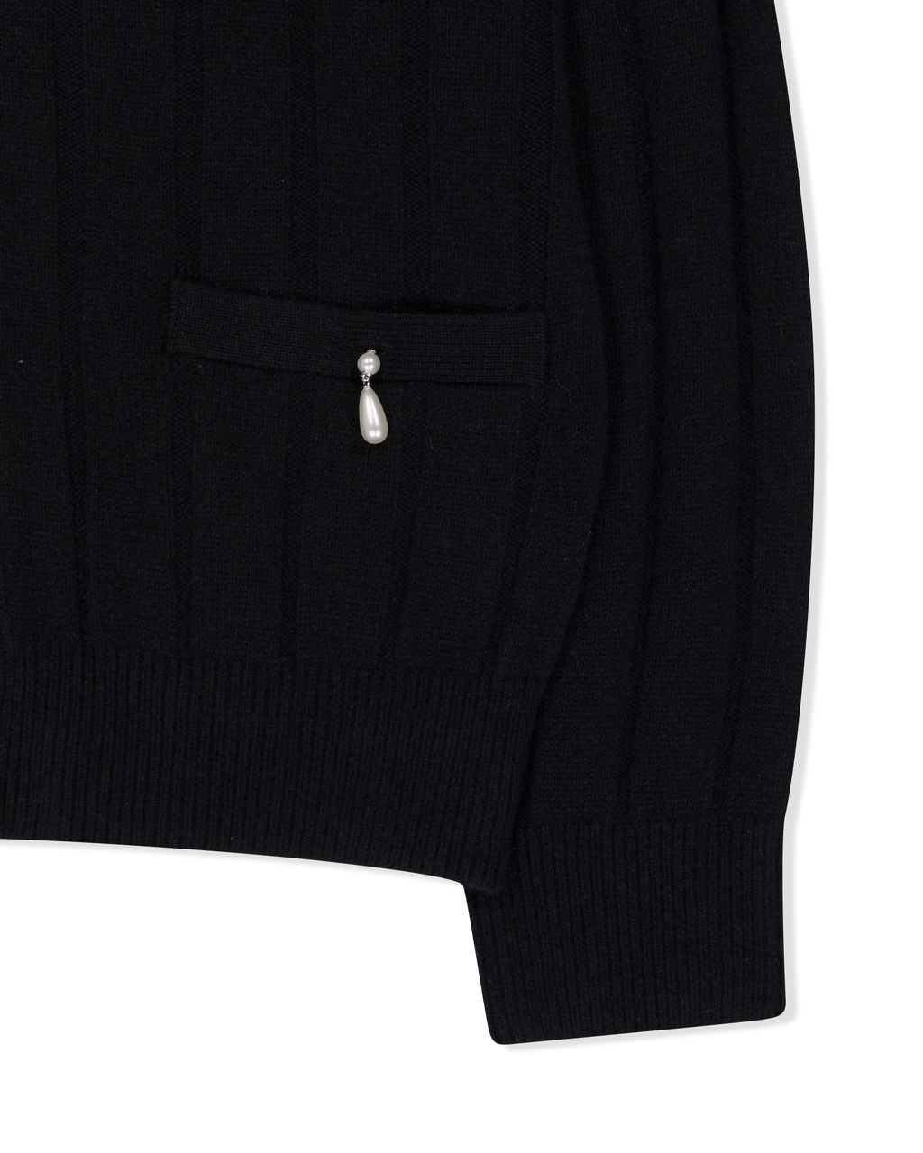 Kimhe Kim - Pearl Embellished V-Neck Cardigan (Black) product image 15 | TRAB K-Fashion Australia