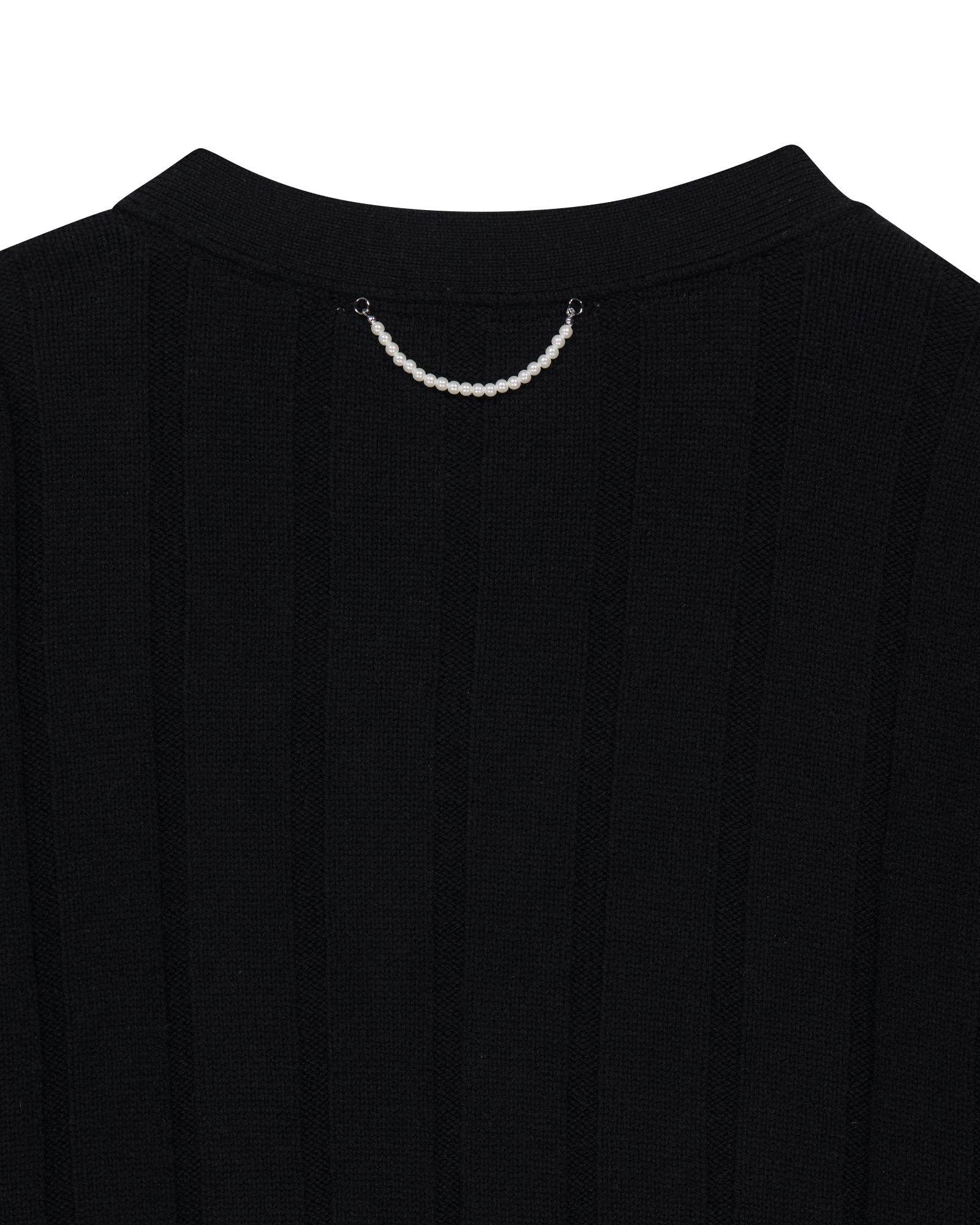 Kimhe Kim - Pearl Embellished V-Neck Cardigan (Black) product image 16 | TRAB K-Fashion Australia