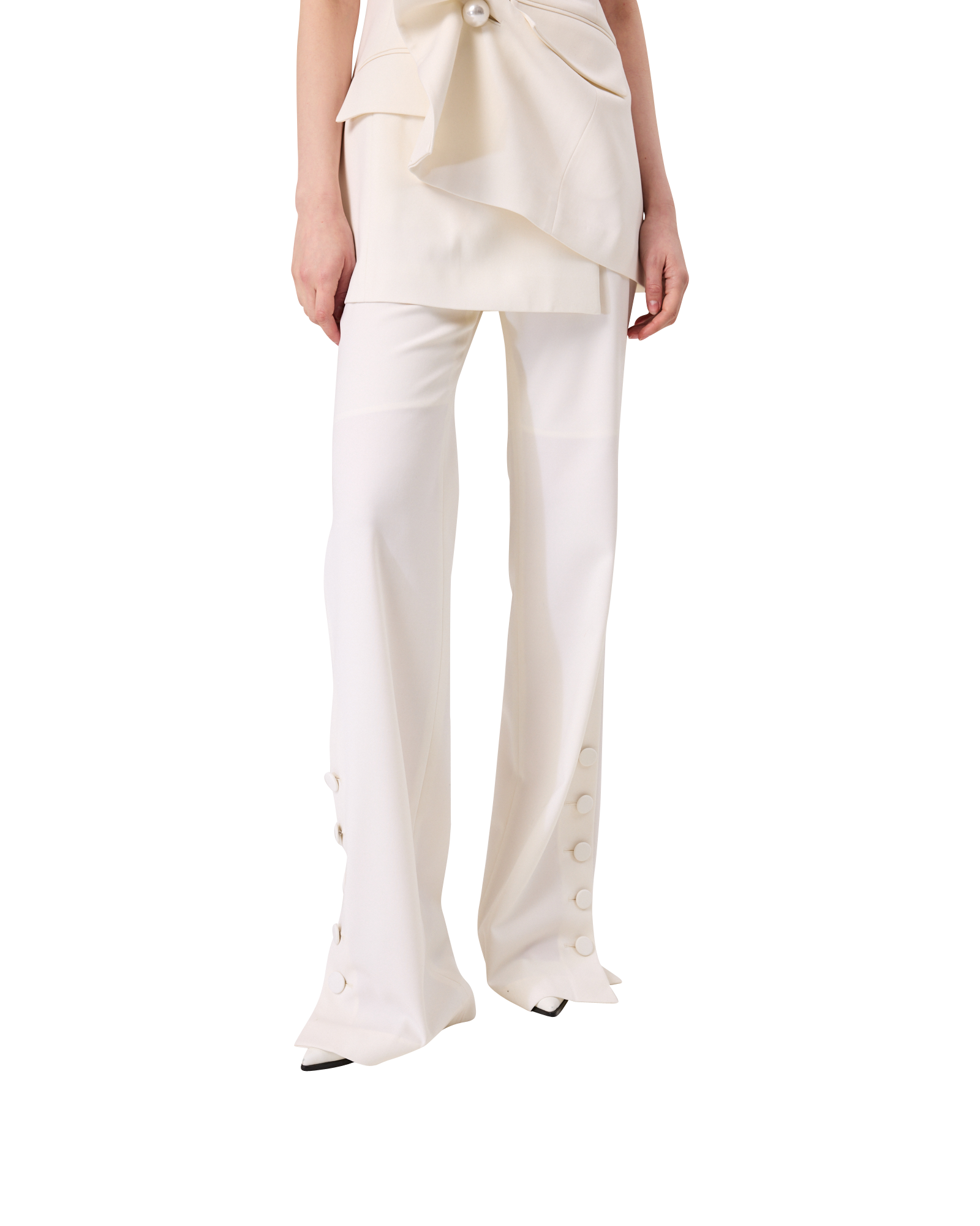 Kimhe Kim - Gabriel Pants (White) product image 7 | TRAB K-Fashion Australia