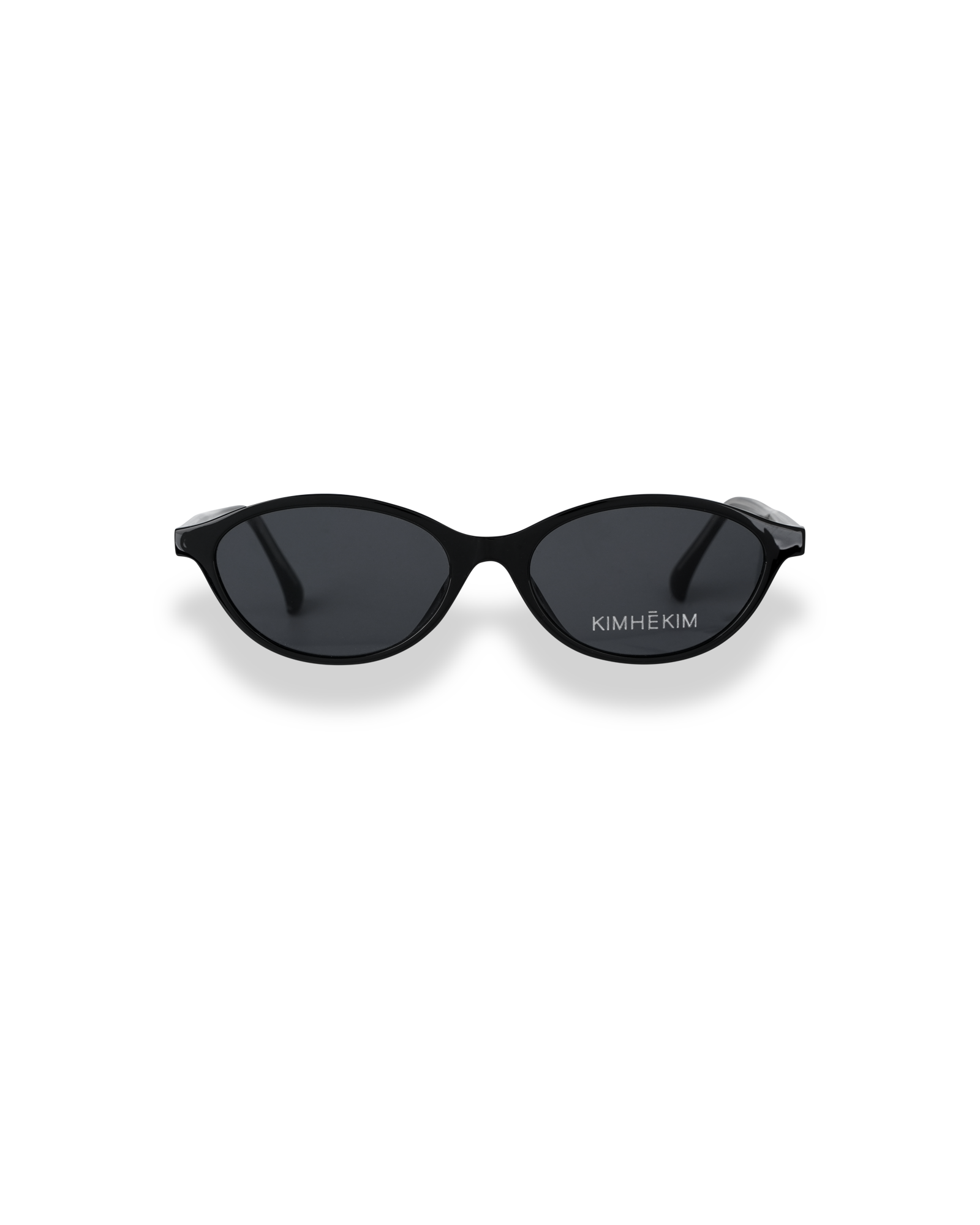 Kimhe Kim - Oval-Frame Logo Sunglasses (Black) product image 1 | TRAB K-Fashion Australia