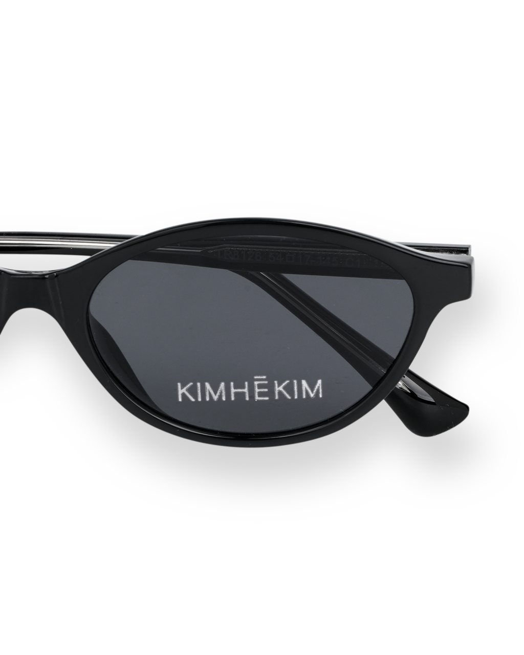 Kimhe Kim - Oval-Frame Logo Sunglasses (Black) product image 5 | TRAB K-Fashion Australia