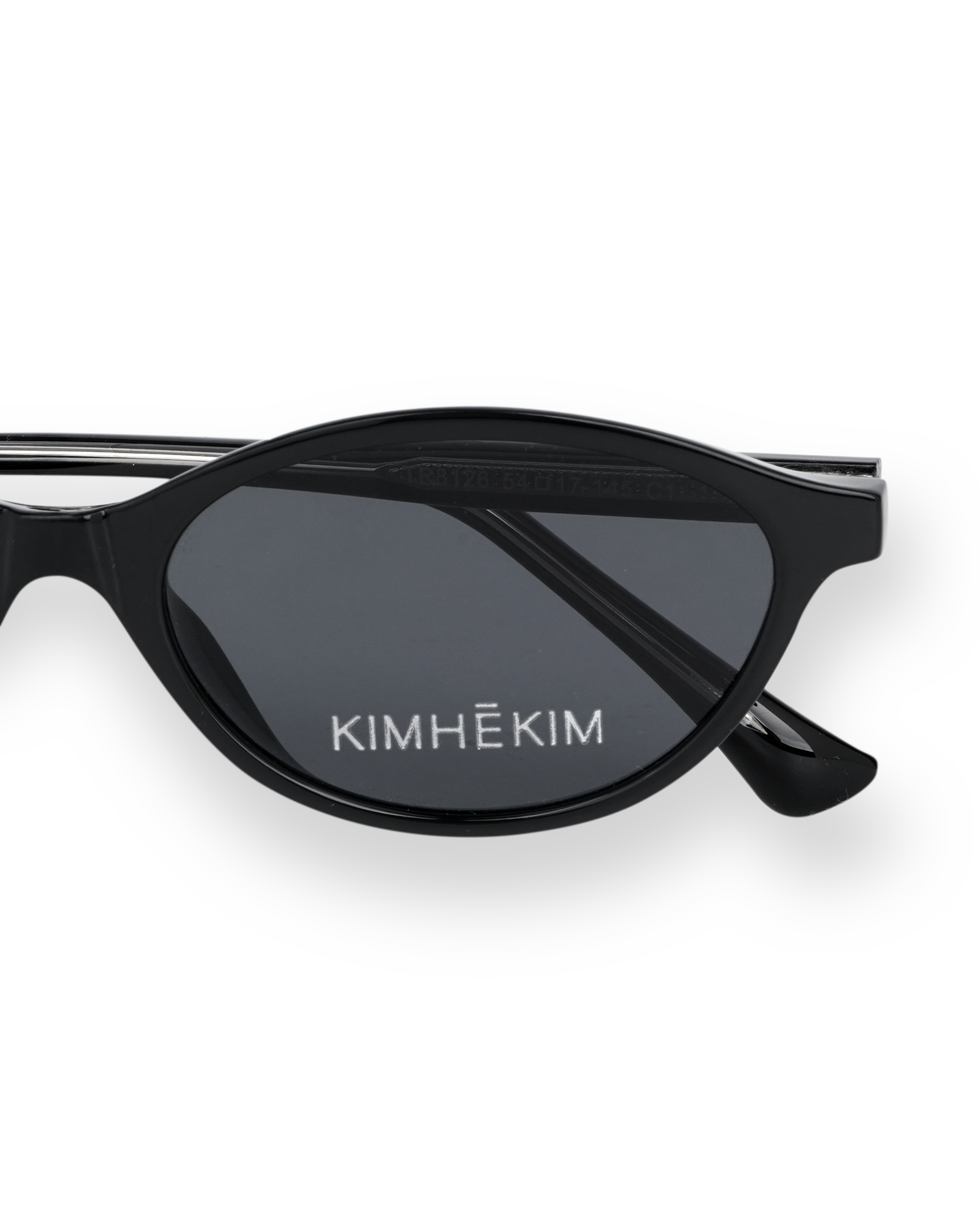 Kimhe Kim - Oval-Frame Logo Sunglasses (Black) product image 5 | TRAB K-Fashion Australia