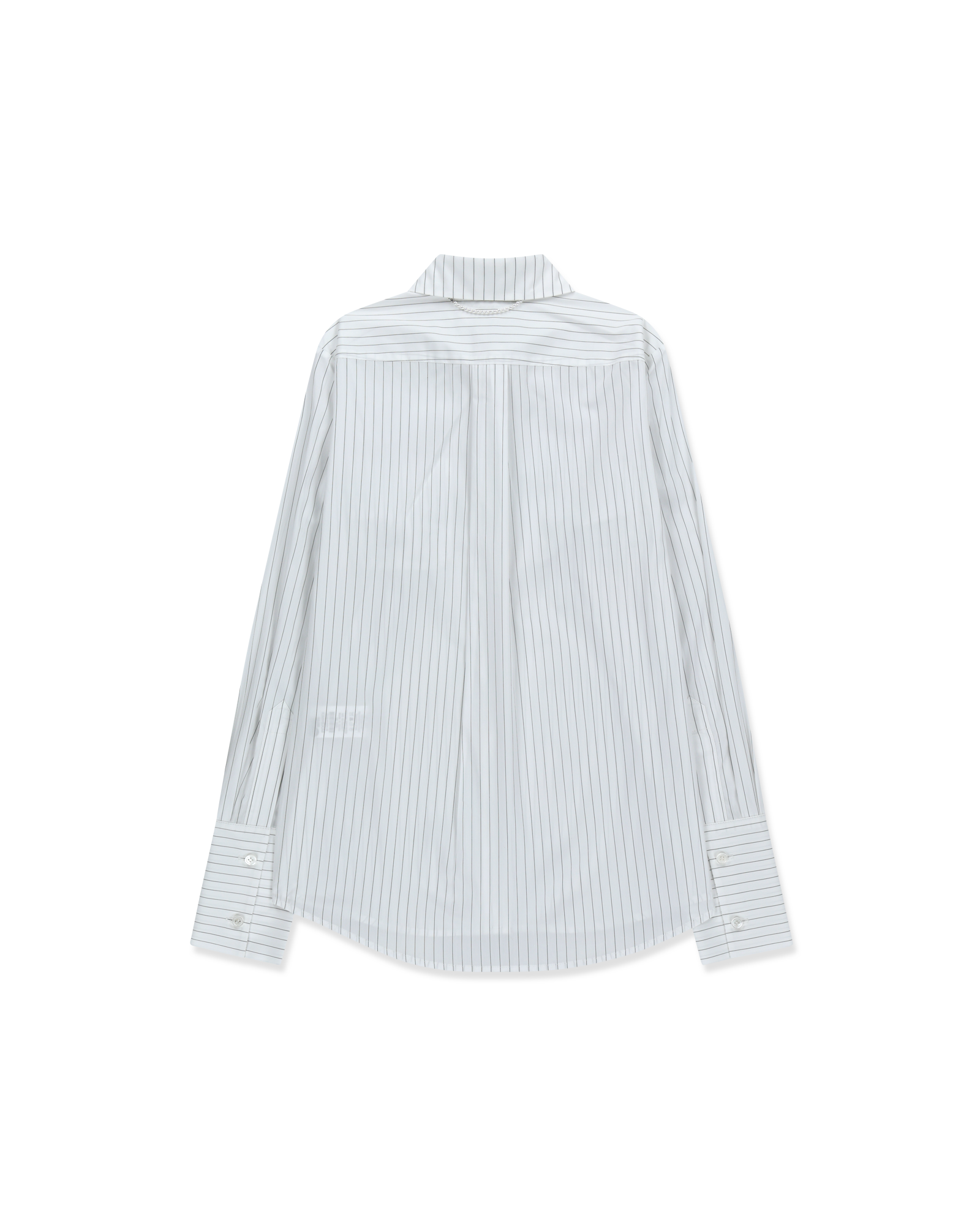 Kimhe Kim - Gabriel Striped Shirt (White) product image 2 | TRAB K-Fashion Australia