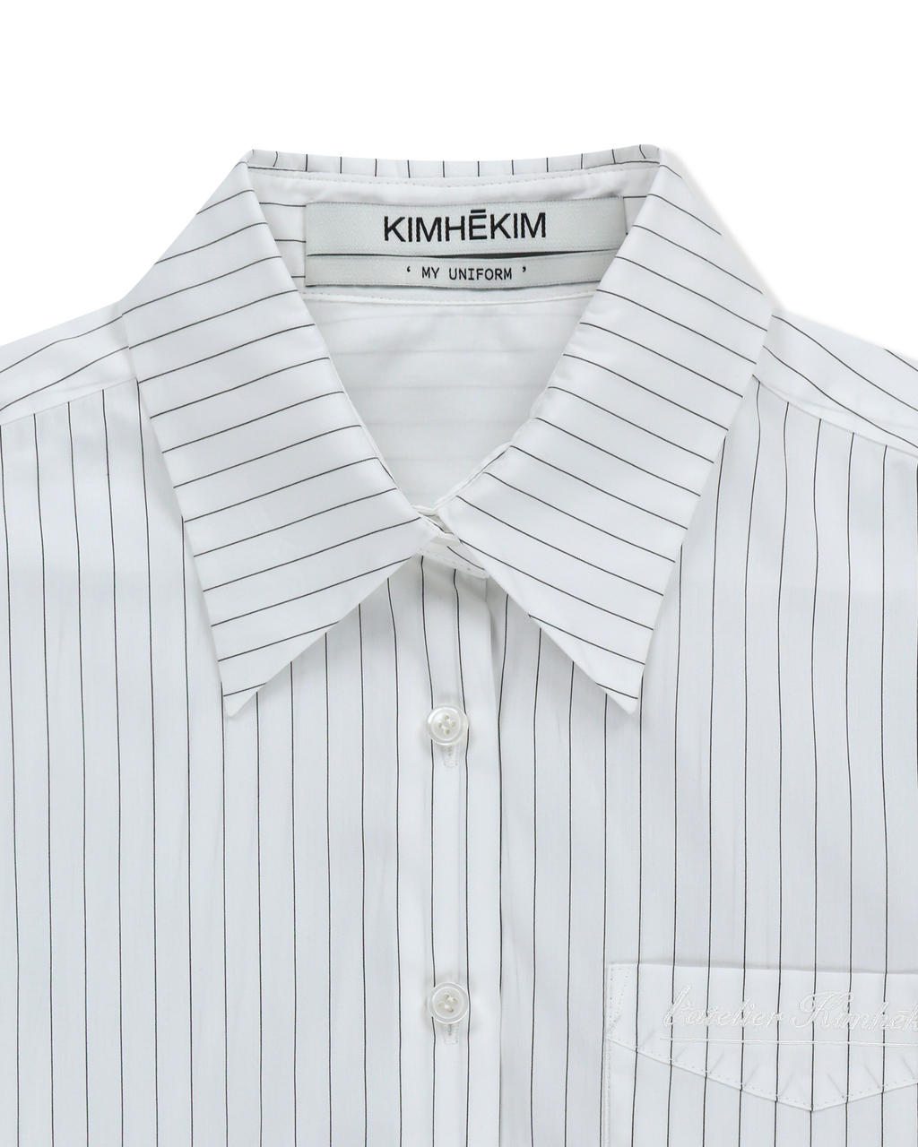 Kimhe Kim - Gabriel Striped Shirt (White) product image 3 | TRAB K-Fashion Australia