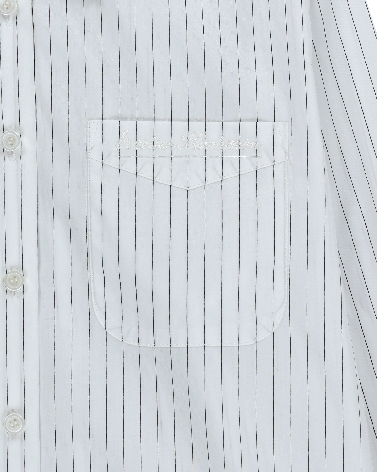 Kimhe Kim - Gabriel Striped Shirt (White) product image 4 | TRAB K-Fashion Australia