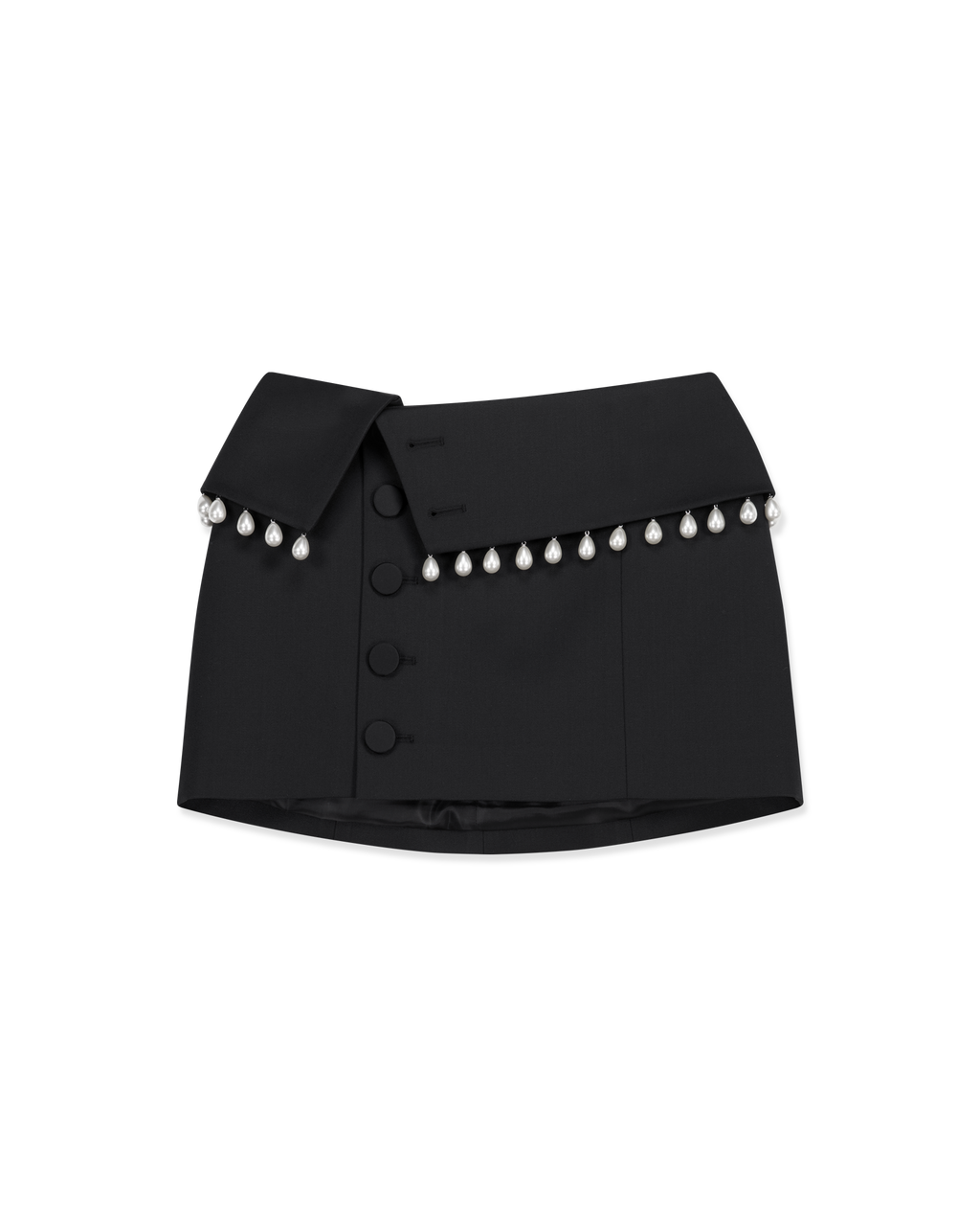 Kimhe Kim - Pearl Embellished Neo Emma Mini Skirt (Black) product image 13 | TRAB K-Fashion Australia