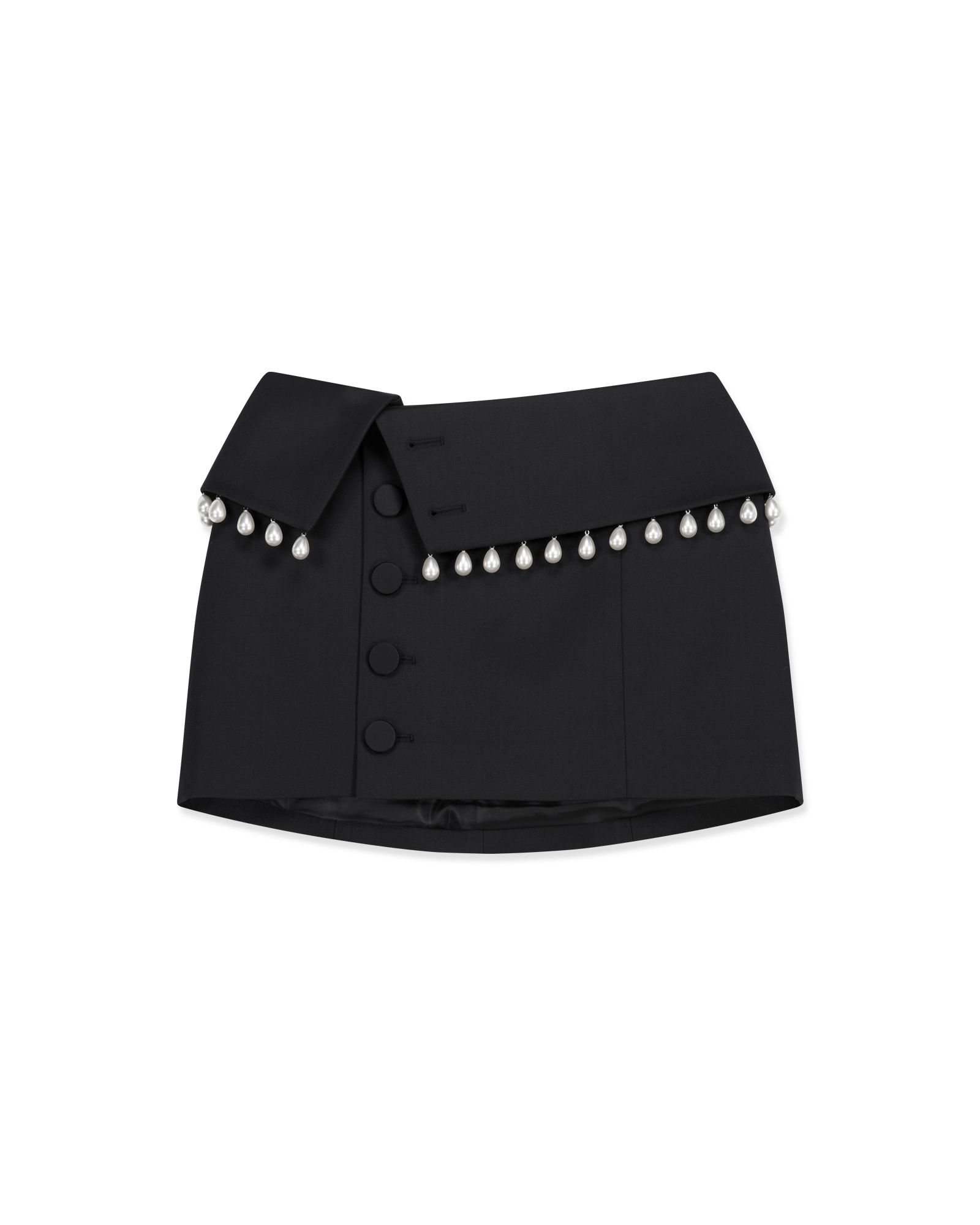 Kimhe Kim - Pearl Embellished Neo Emma Mini Skirt (Black) product image 13 | TRAB K-Fashion Australia