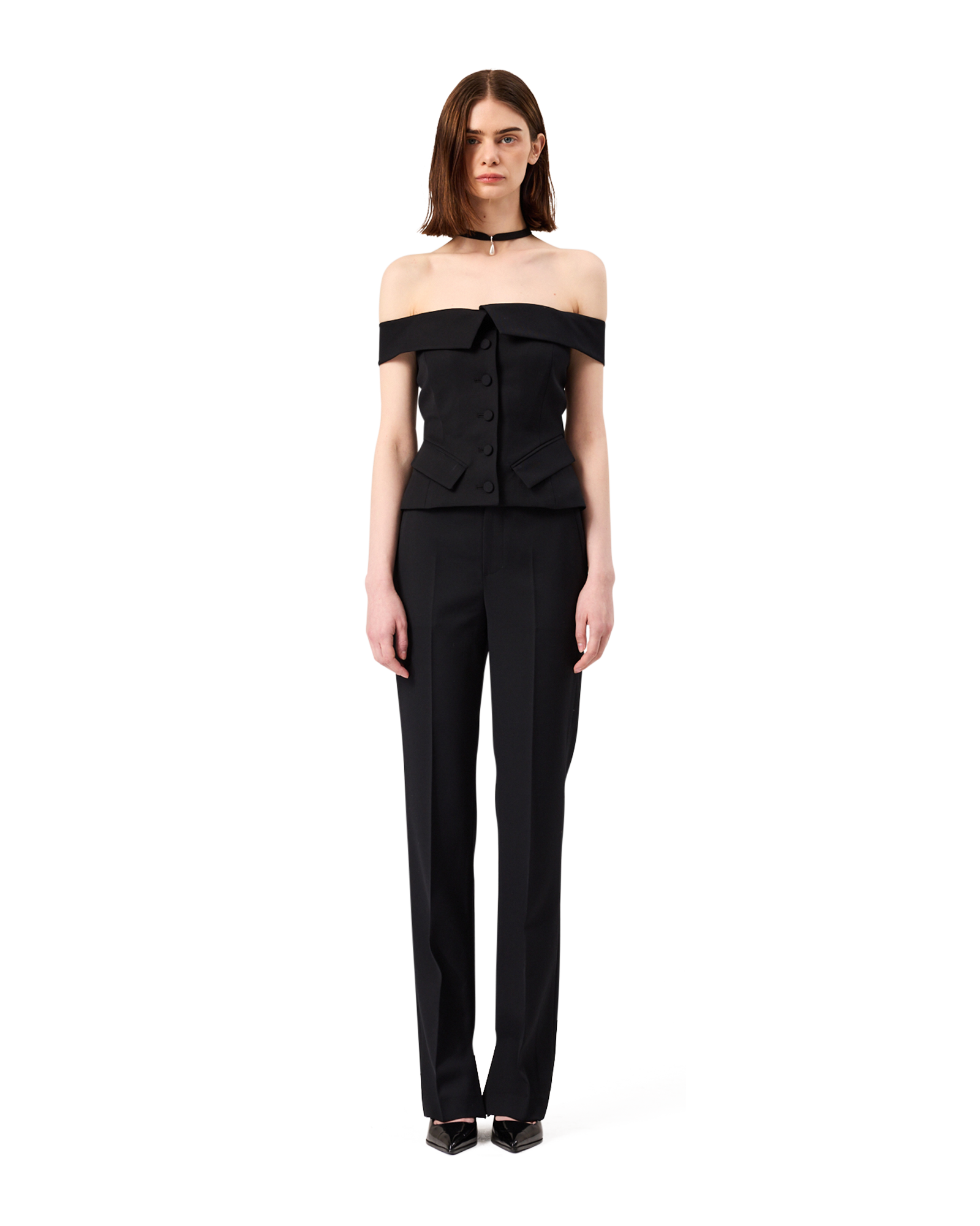 Kimhe Kim - Emma Off Shoulder Top (Black) product image 2 | TRAB K-Fashion Australia