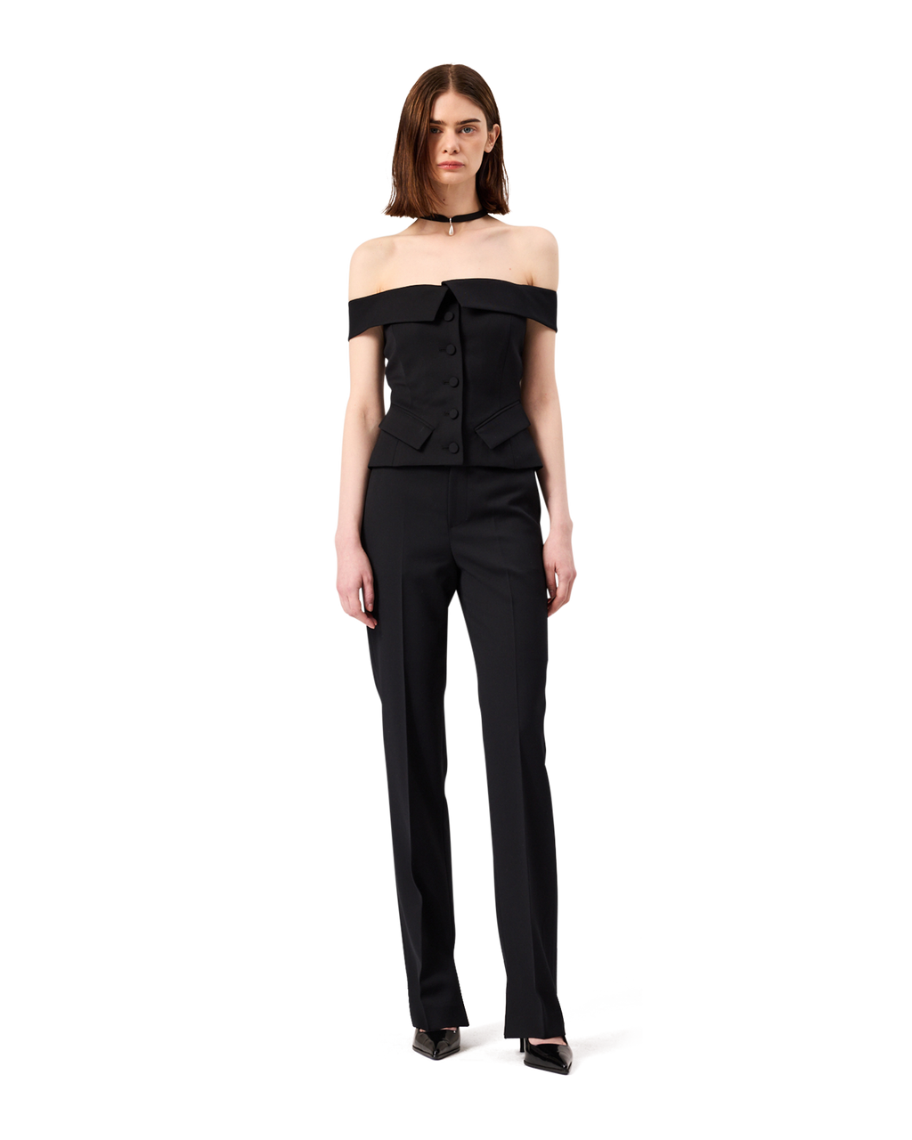 Kimhe Kim - Emma Off Shoulder Top (Black) product image 1 | TRAB K-Fashion Australia