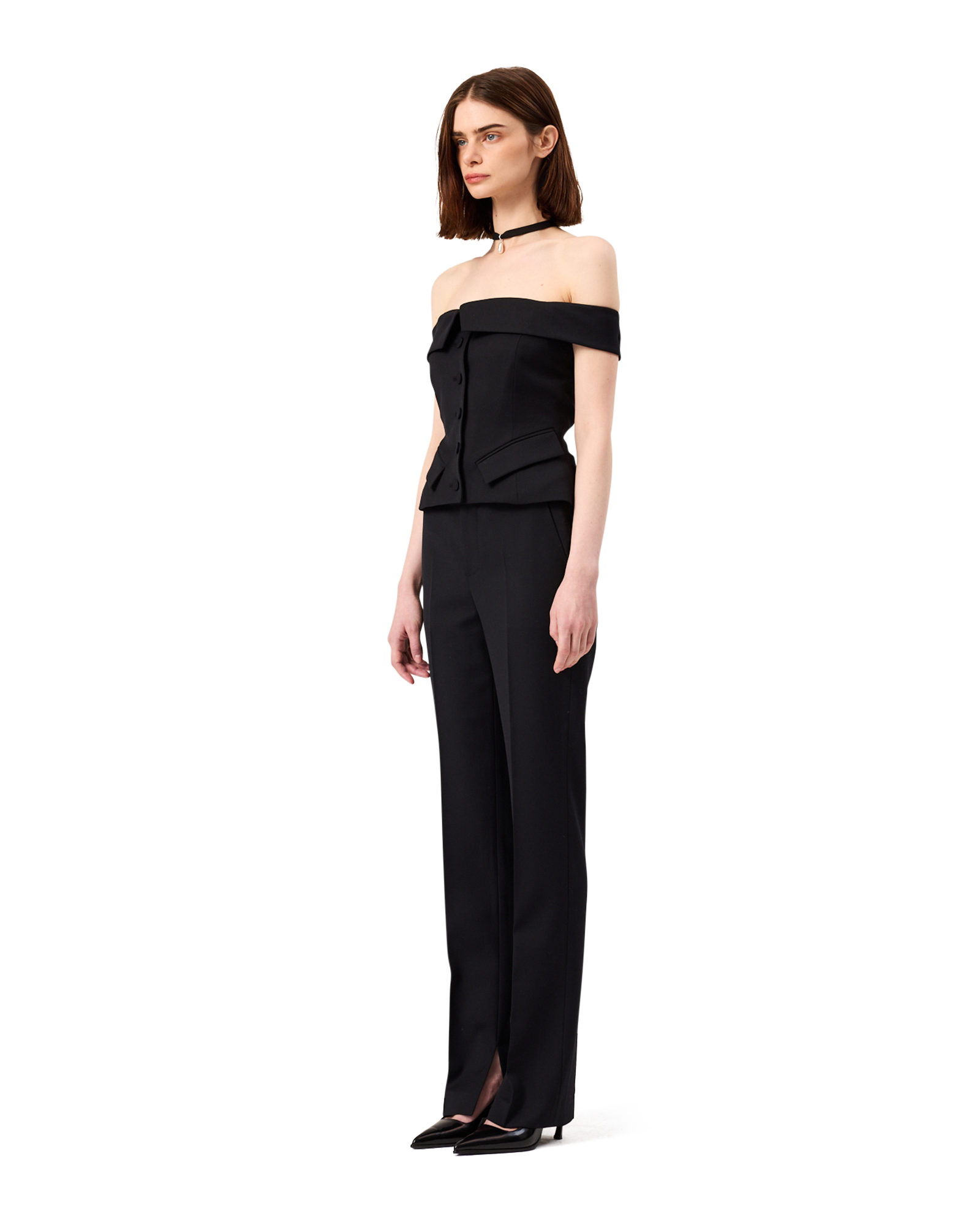 Kimhe Kim - Emma Off Shoulder Top (Black) product image 3 | TRAB K-Fashion Australia