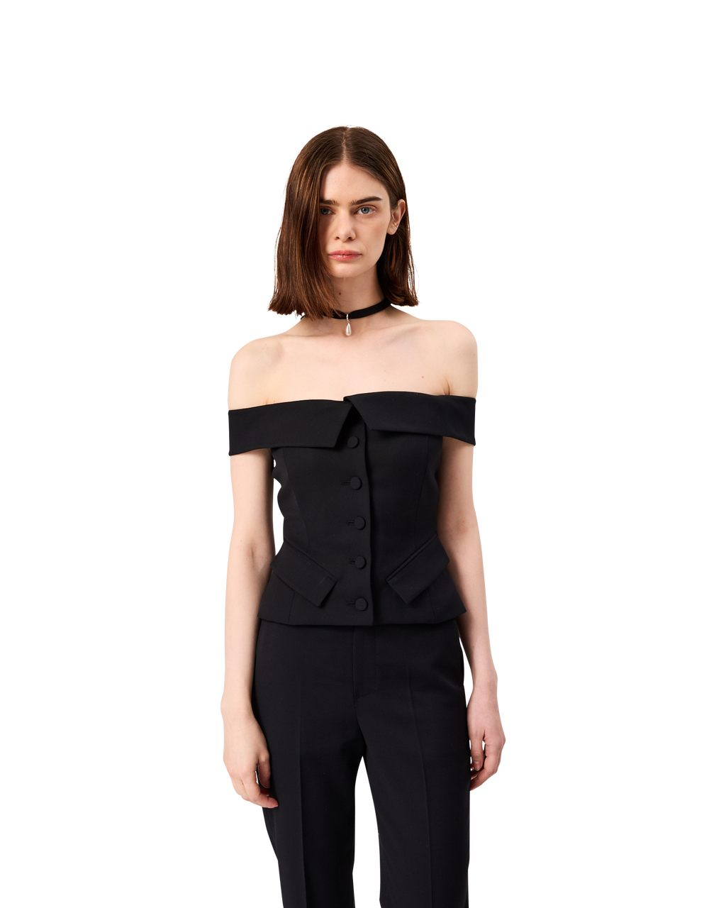Kimhe Kim - Emma Off Shoulder Top (Black) product image 7 | TRAB K-Fashion Australia
