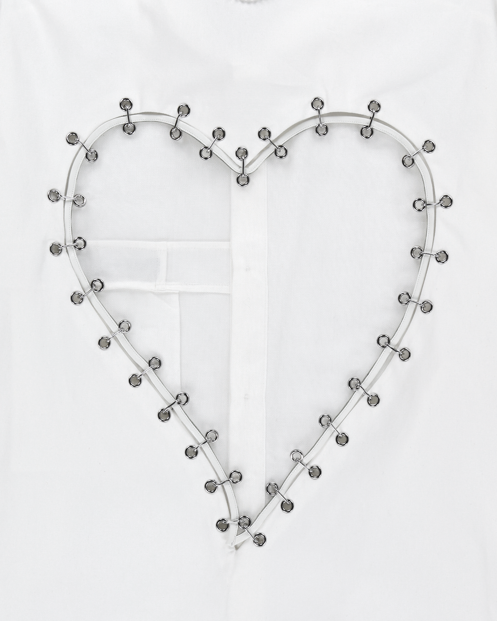 Kimhe Kim - Back Heart Cut-Out Shirt (White) product image 11 | TRAB K-Fashion Australia