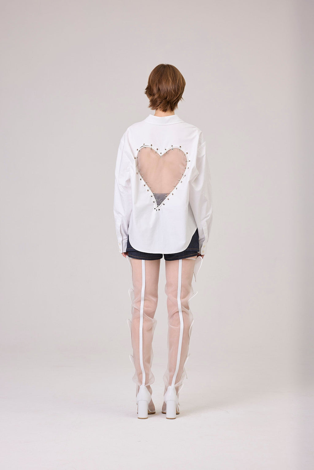 Kimhe Kim - Denim Layered Skirt Short (Blue) product image 2 | TRAB K-Fashion Australia