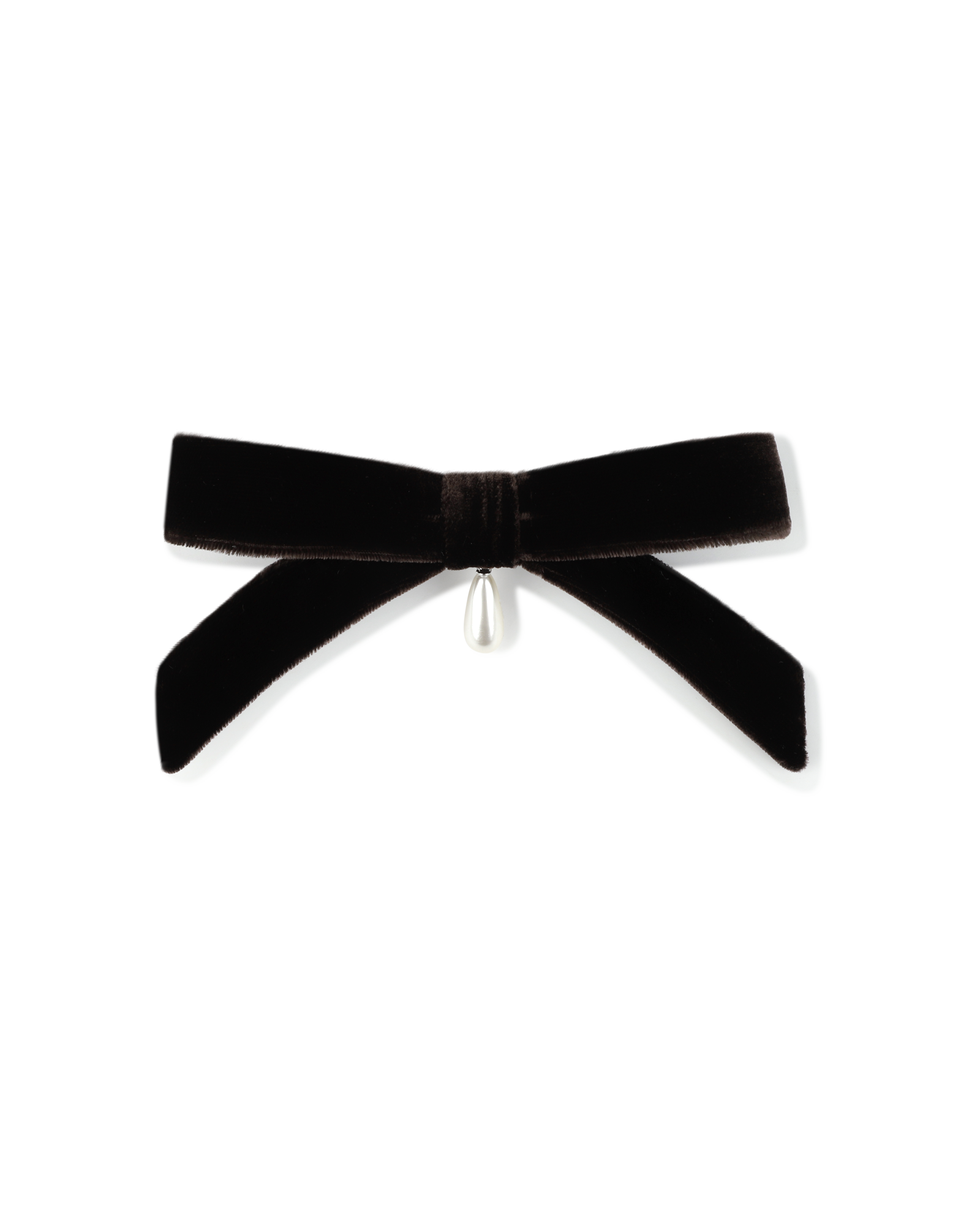 Kimhe Kim - Pearl Ribbon Hair Pin (Brown) product image 1 | TRAB K-Fashion Australia