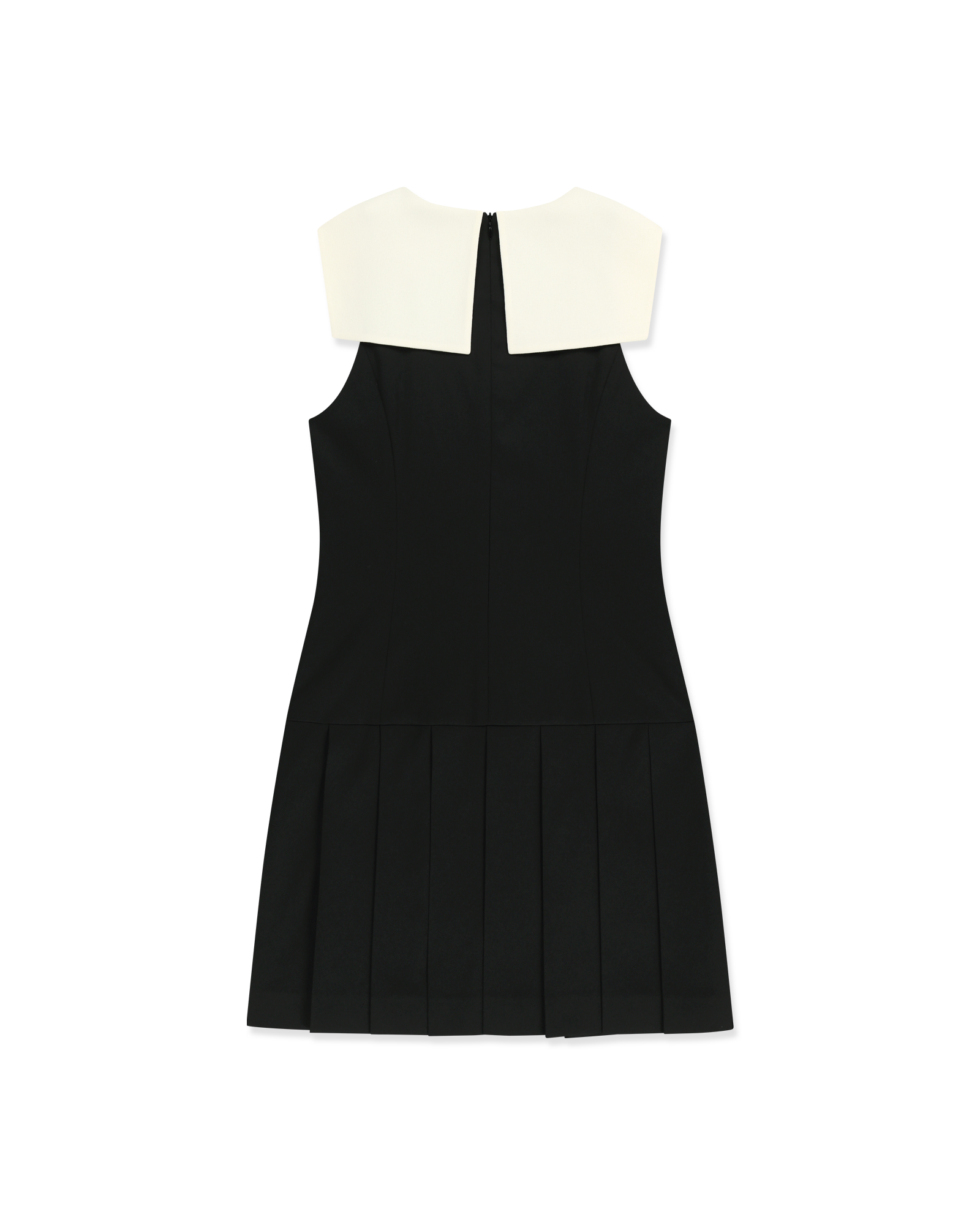 Kimhe Kim - Malevich Sailor Collar Pleated Sleeveless Dress (Black/Ivory) product image 7 | TRAB K-Fashion Australia