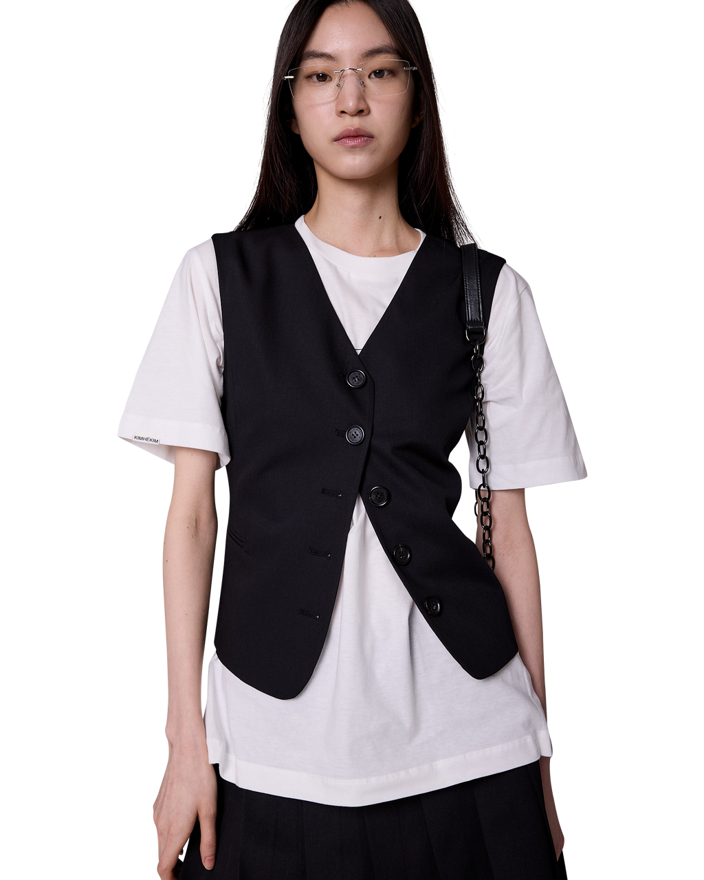 Kimhe Kim - Frameless Glasses (Silver) product image 7 | TRAB K-Fashion Australia