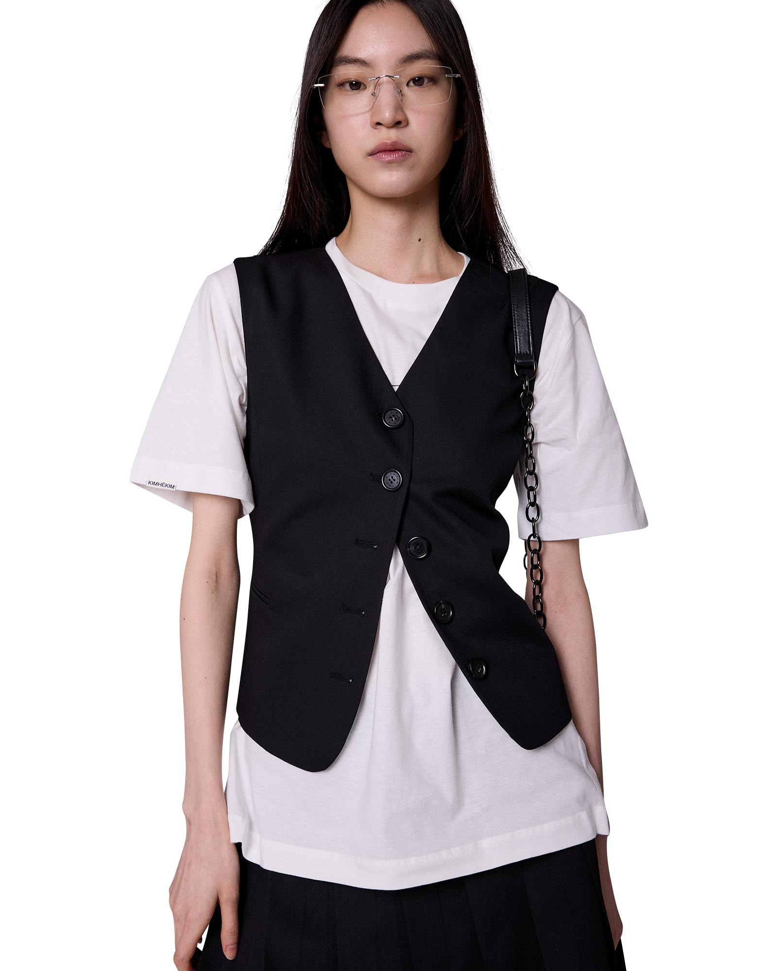 Kimhe Kim - Frameless Glasses (Silver) product image 7 | TRAB K-Fashion Australia