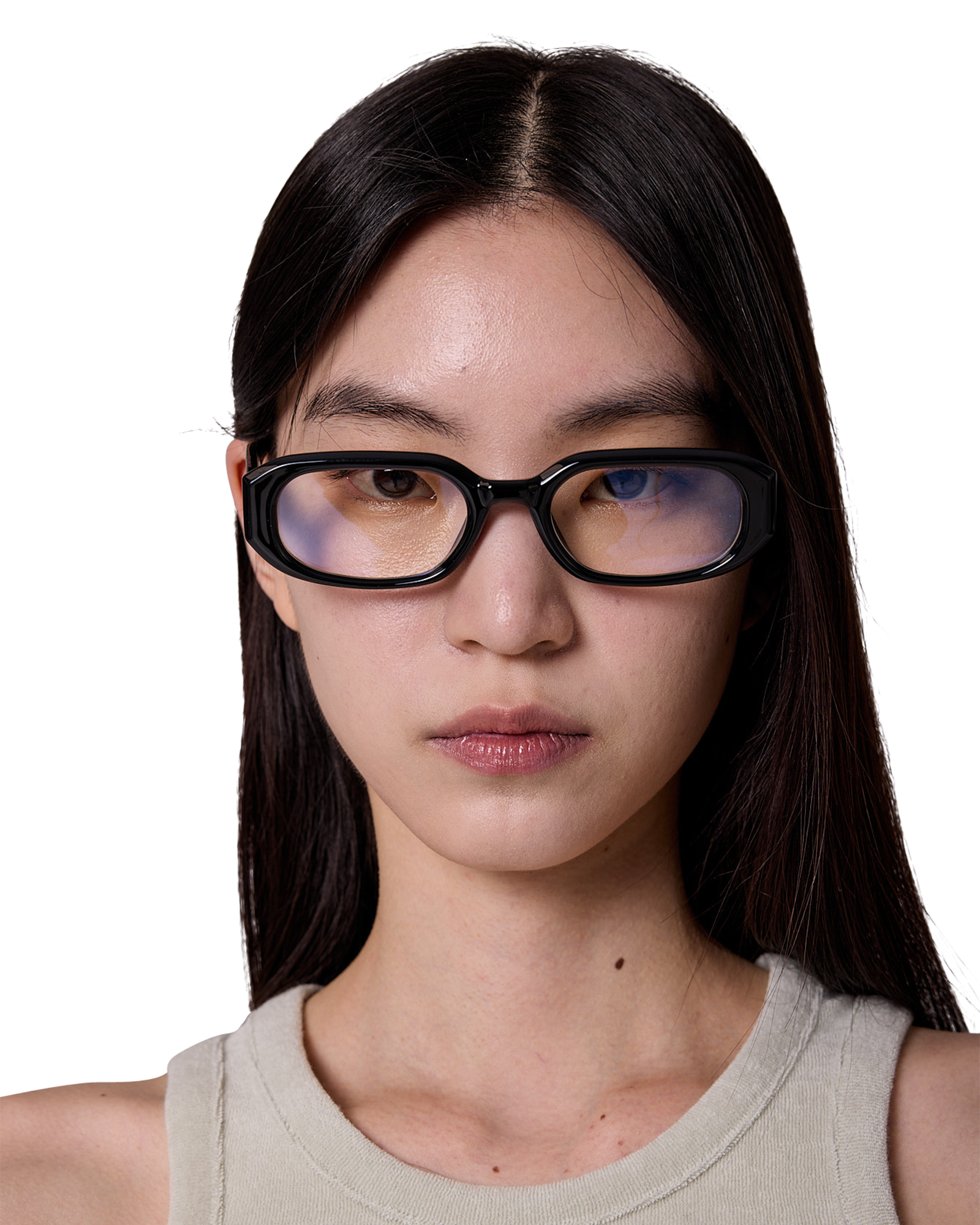 Kimhe Kim - Narrow Rectangular Glasses (Black) product image 6 | TRAB K-Fashion Australia