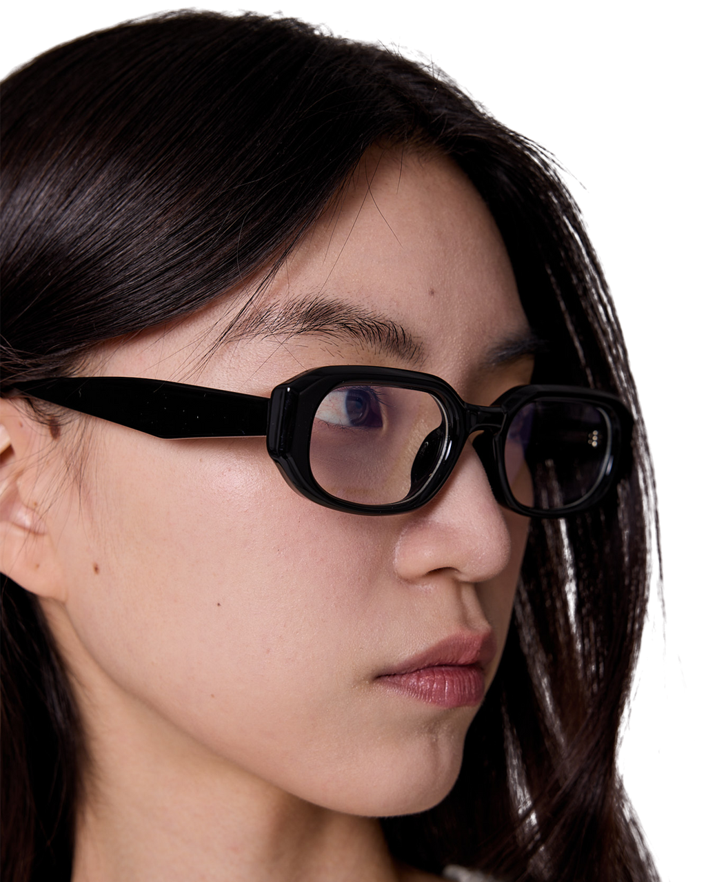 Kimhe Kim - Narrow Rectangular Glasses (Black) product image 7 | TRAB K-Fashion Australia