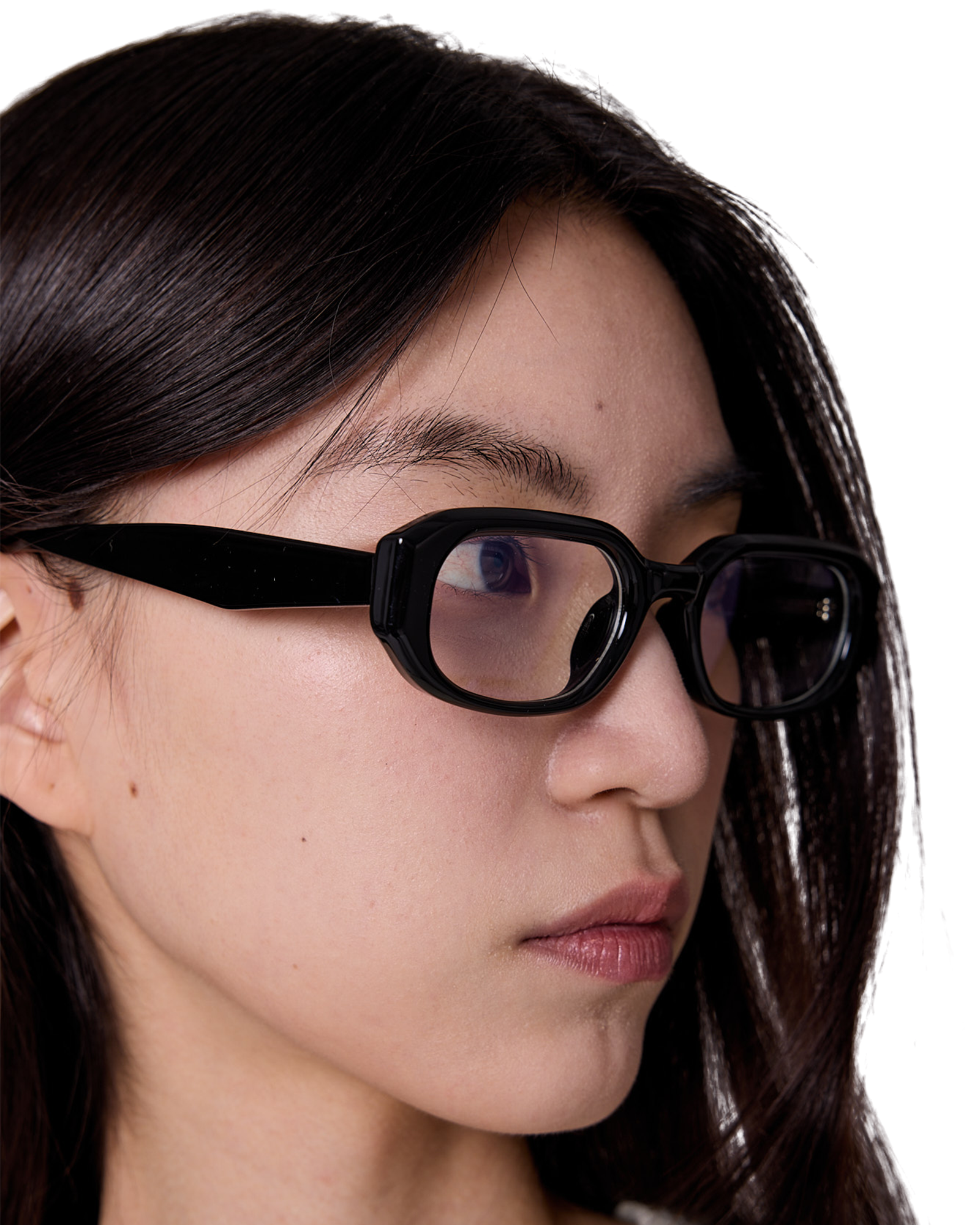 Kimhe Kim - Narrow Rectangular Glasses (Black) product image 7 | TRAB K-Fashion Australia