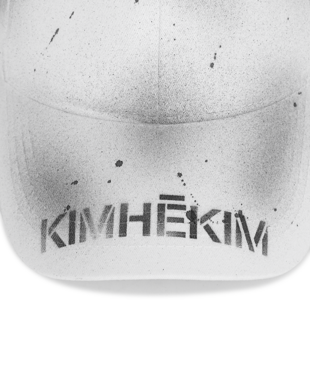 Kimhe Kim - Spray Dyed Cap (White/Charcoal) product image 4 | TRAB K-Fashion Australia