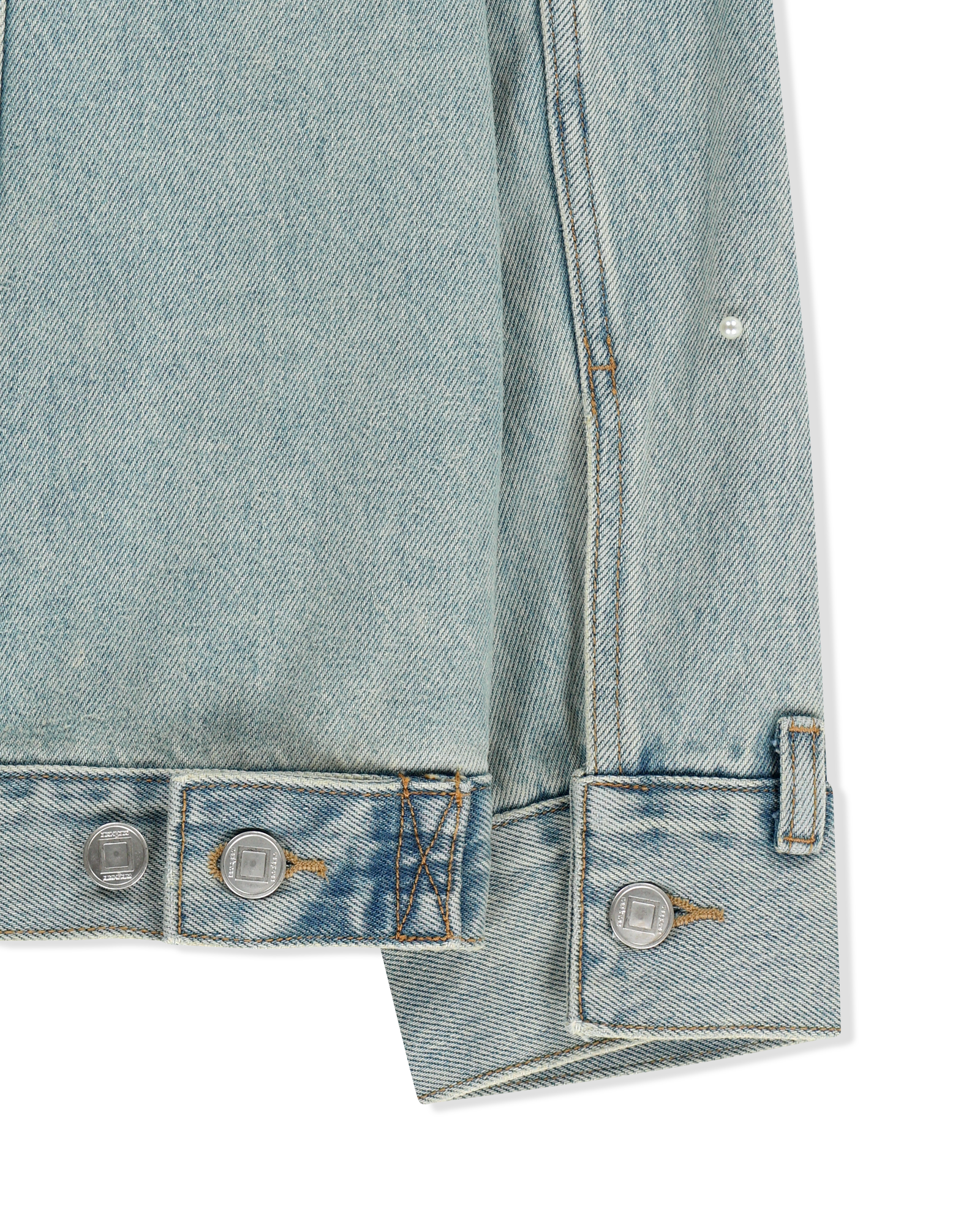 Kimhe Kim - Pearl Embellished Denim Jacket (Sky Blue) product image 16 | TRAB K-Fashion Australia