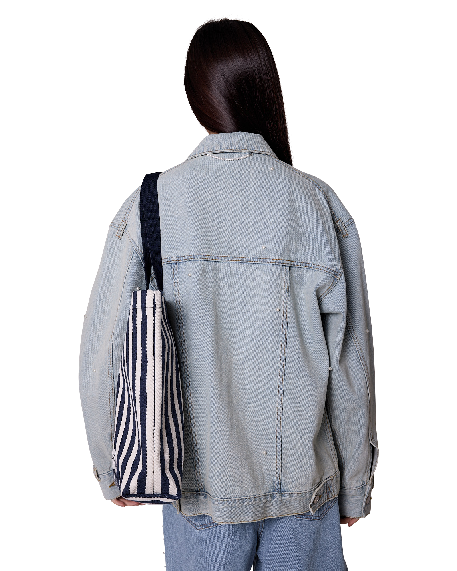 Kimhe Kim - Pearl Embellished Denim Jacket (Sky Blue) product image 9 | TRAB K-Fashion Australia