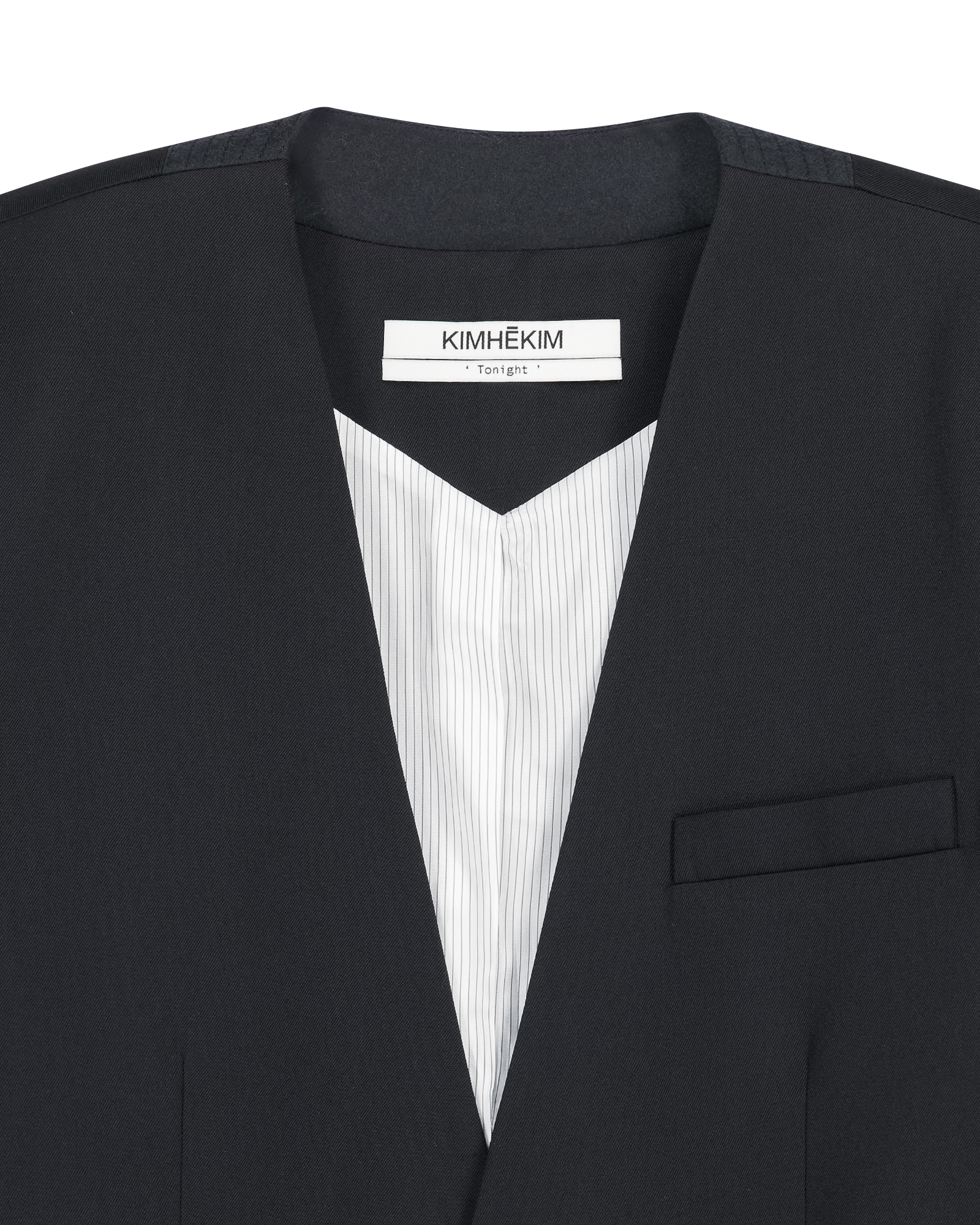 Kimhe Kim - Victor Collarless Jacket (Navy) product image 10 | TRAB K-Fashion Australia