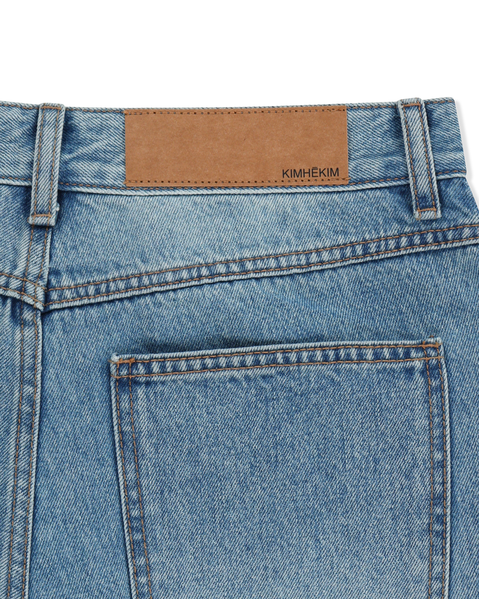 Kimhe Kim - Pearl Embellished Denim Shorts (Sky Blue) product image 10 | TRAB K-Fashion Australia