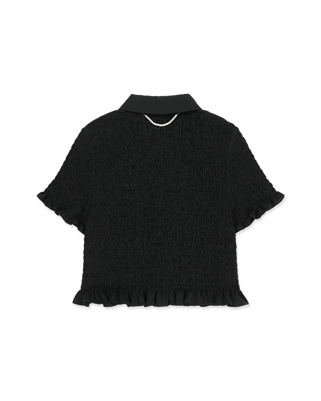Kimhe Kim - Lena Cropped Shirt (Black) product image 2 | TRAB K-Fashion Australia
