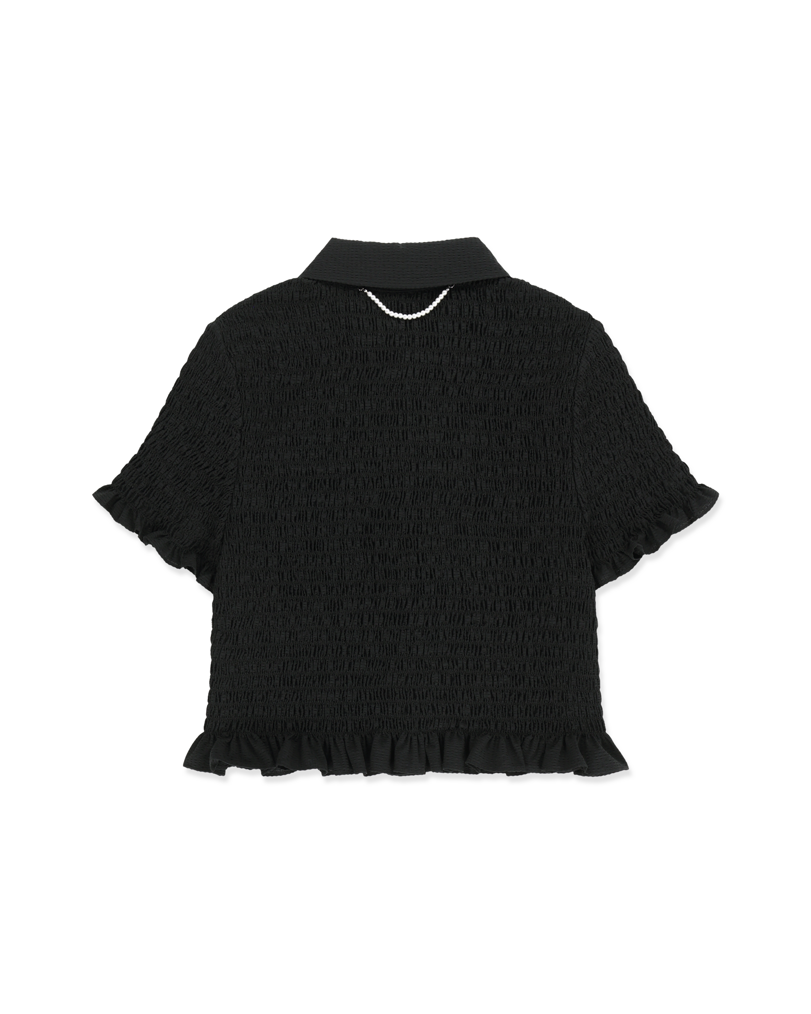 Kimhe Kim - Lena Cropped Shirt (Black) product image 2 | TRAB K-Fashion Australia