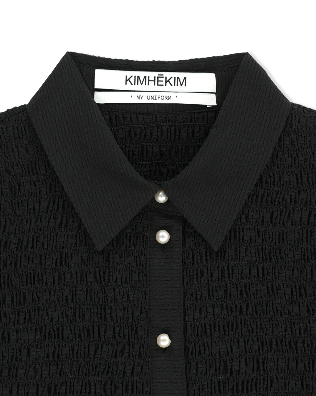 Kimhe Kim - Lena Cropped Shirt (Black) product image 3 | TRAB K-Fashion Australia