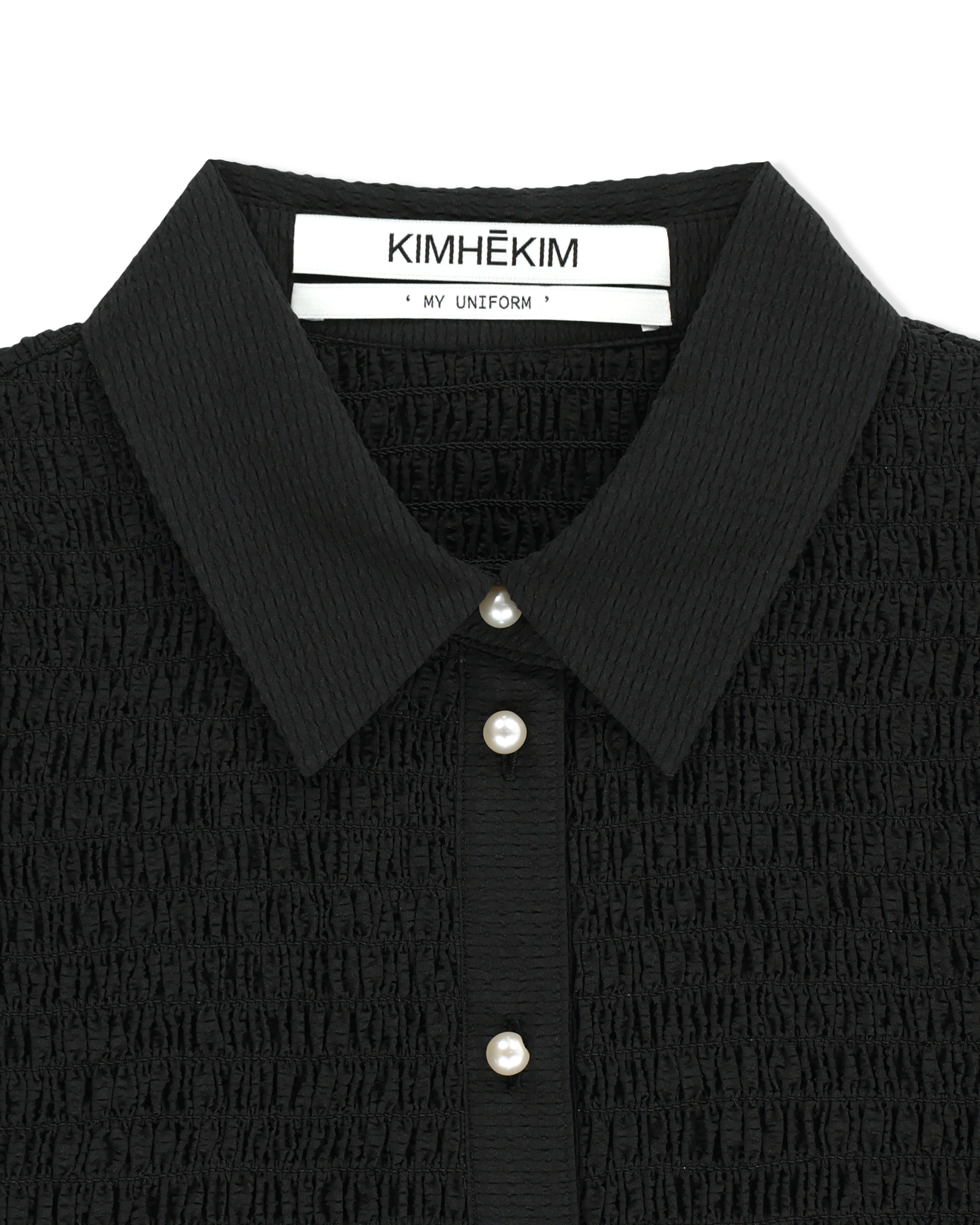 Kimhe Kim - Lena Cropped Shirt (Black) product image 3 | TRAB K-Fashion Australia