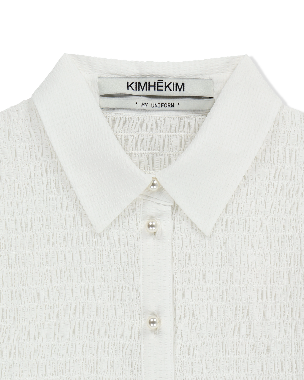 Kimhe Kim - Lena Cropped Shirt (Ivory) product image 4 | TRAB K-Fashion Australia
