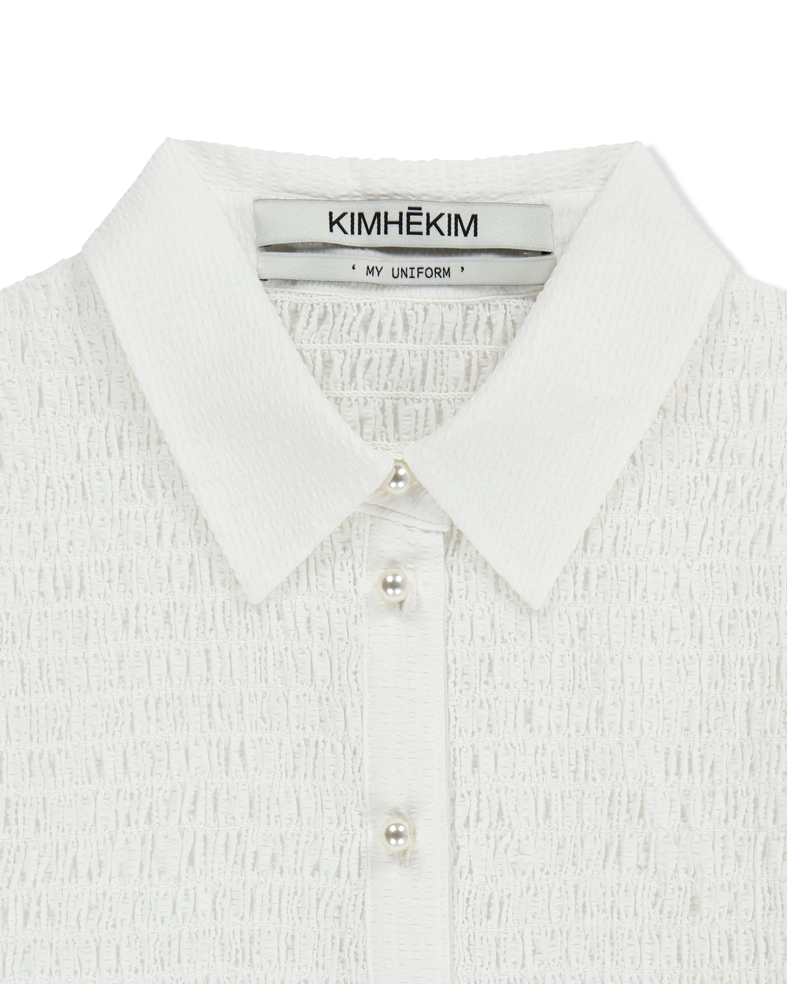 Kimhe Kim - Lena Cropped Shirt (Ivory) product image 4 | TRAB K-Fashion Australia