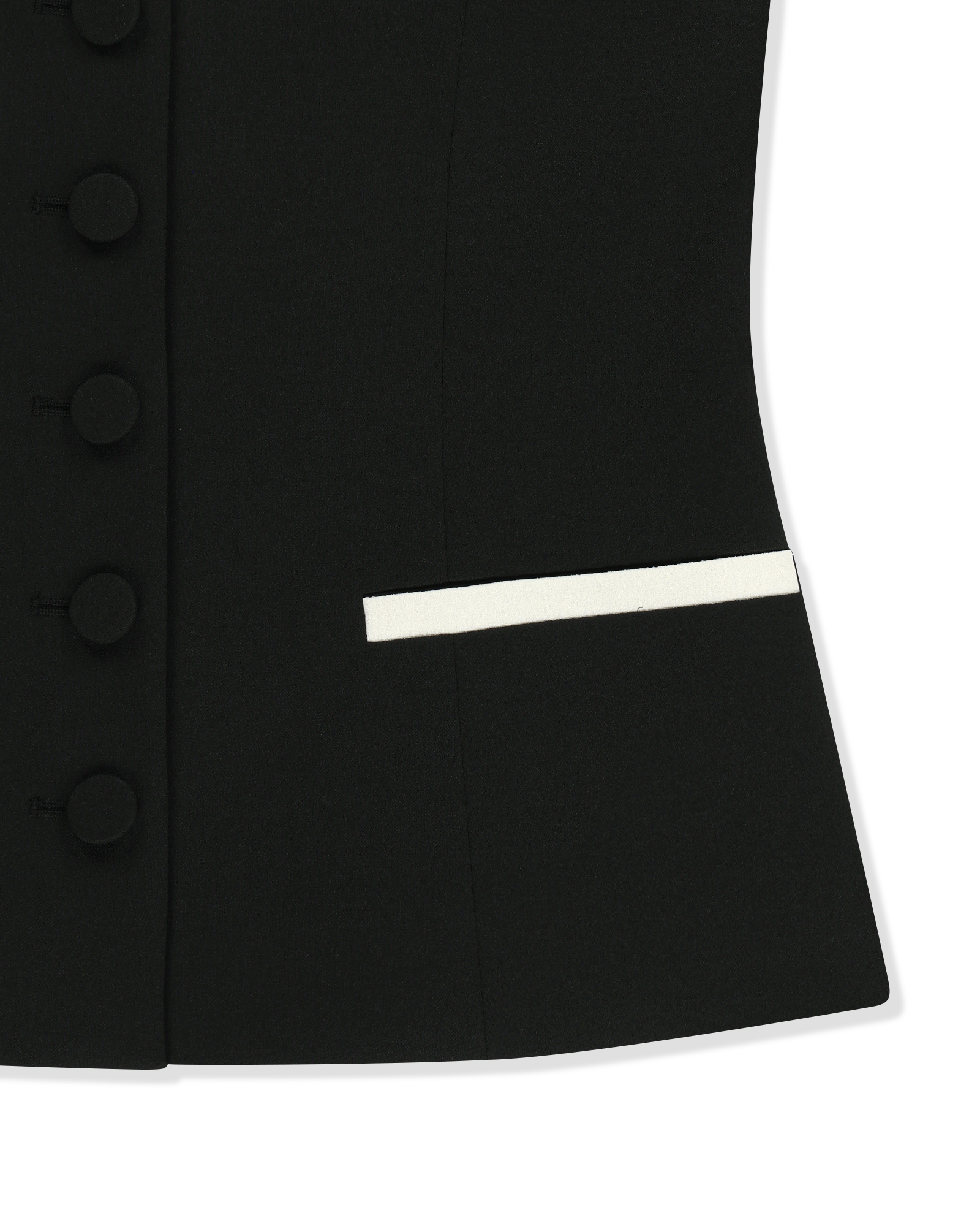 Kimhe Kim - Malevich Sailor Collar Vest (Black/Ivory) product image 11 | TRAB K-Fashion Australia