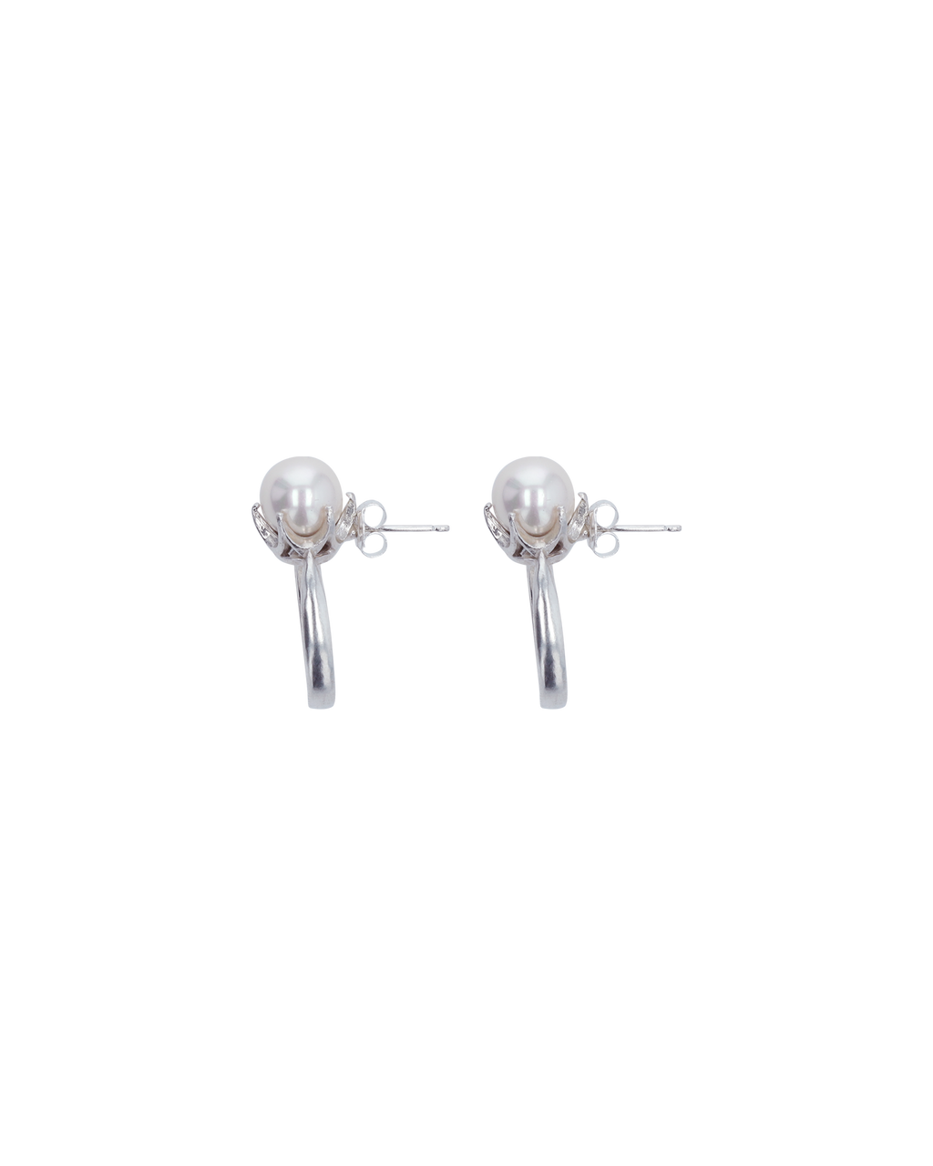 Kimhe Kim - Pearl Ring Earrings (Silver) product image 6 | TRAB K-Fashion Australia