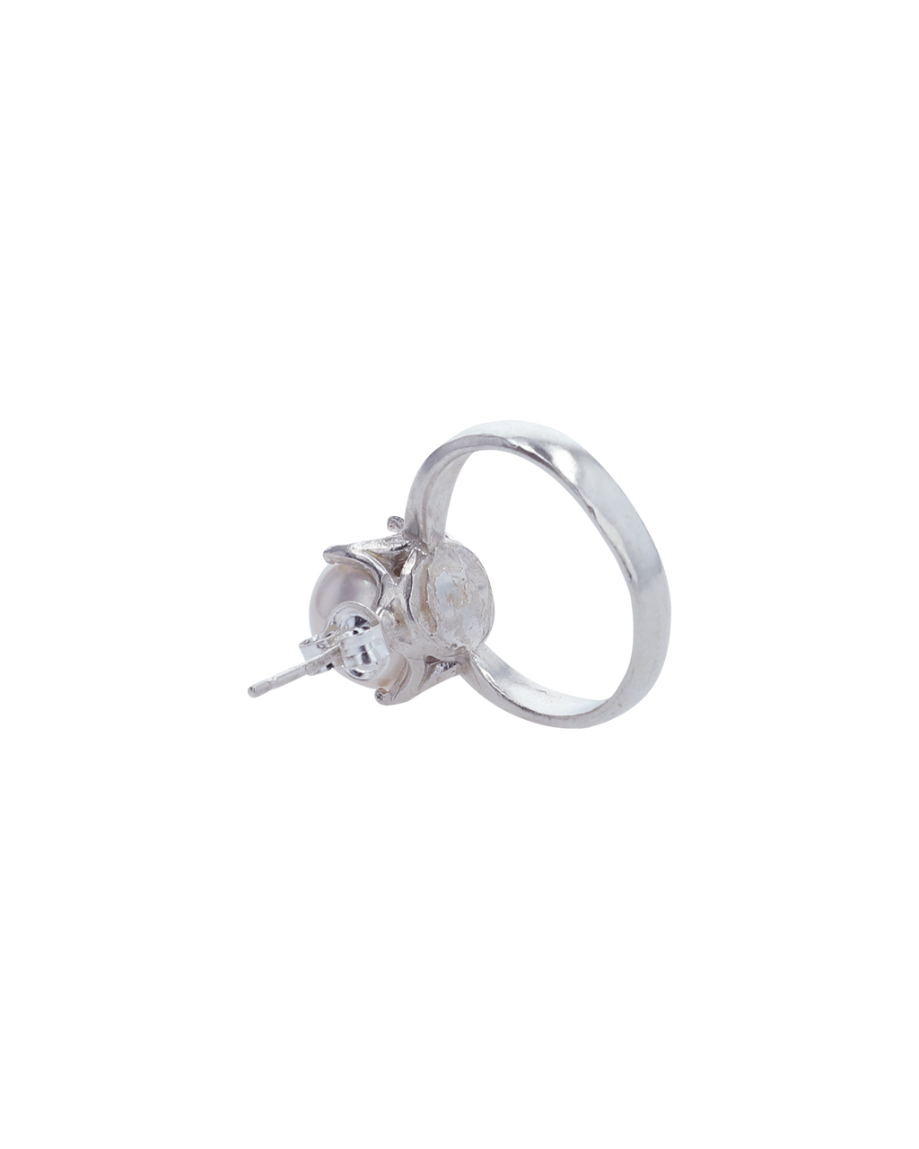 Kimhe Kim - Pearl Ring Earrings (Silver) product image 7 | TRAB K-Fashion Australia