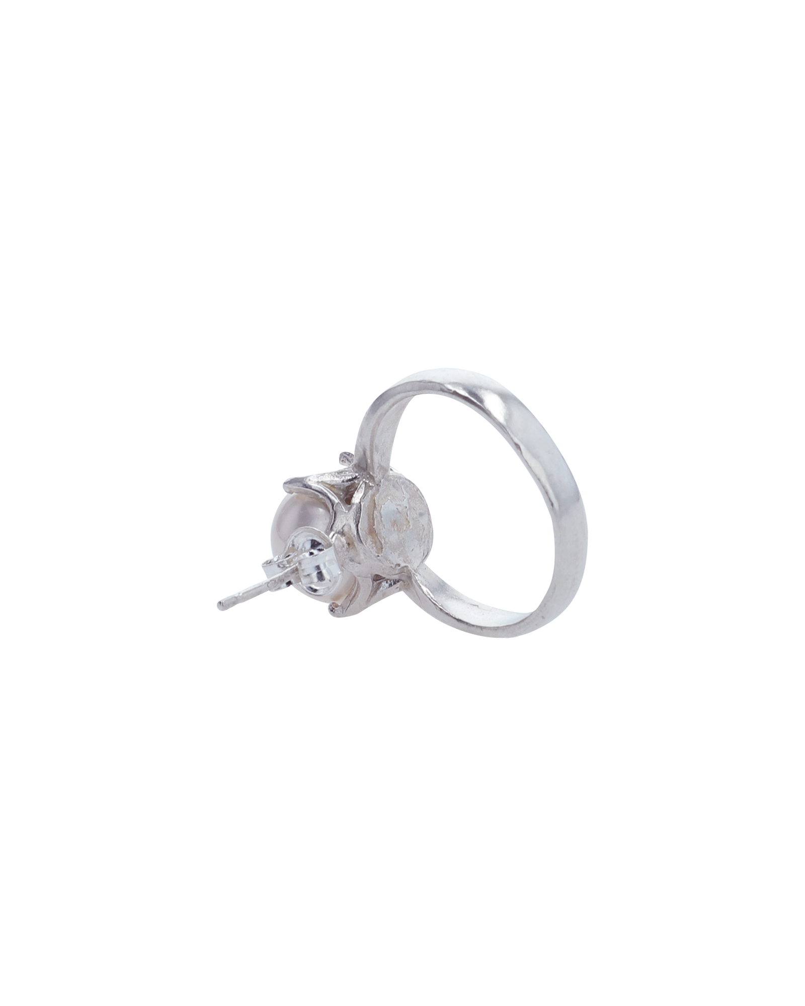 Kimhe Kim - Pearl Ring Earrings (Silver) product image 7 | TRAB K-Fashion Australia