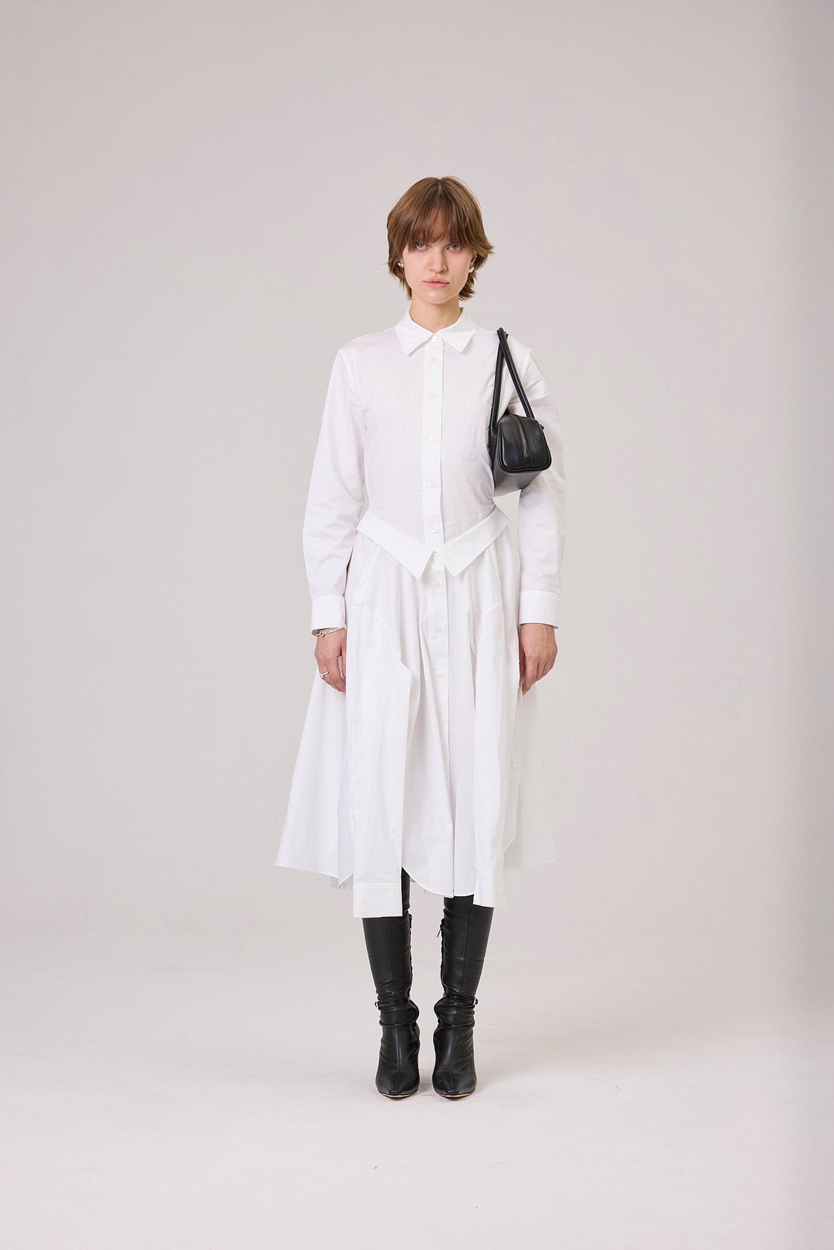 Kimhe Kim - Three Shirts Dress (White) product image 1 | TRAB K-Fashion Australia