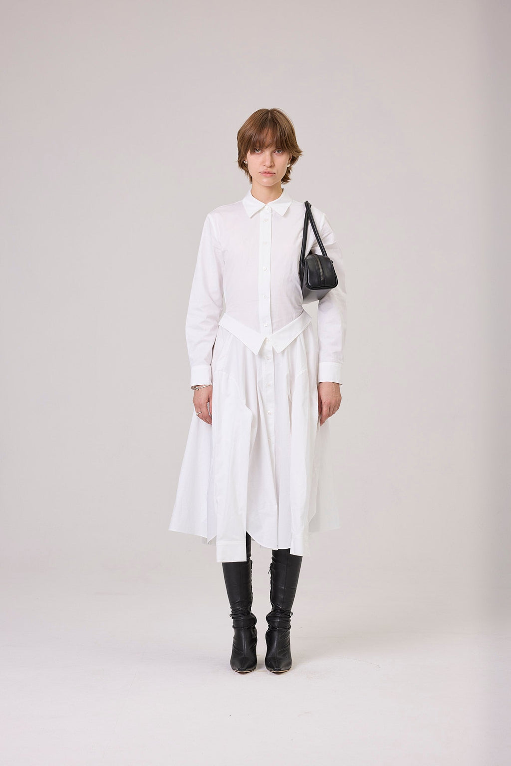 Kimhe Kim - Three Shirts Dress (White) product image 1 | TRAB K-Fashion Australia