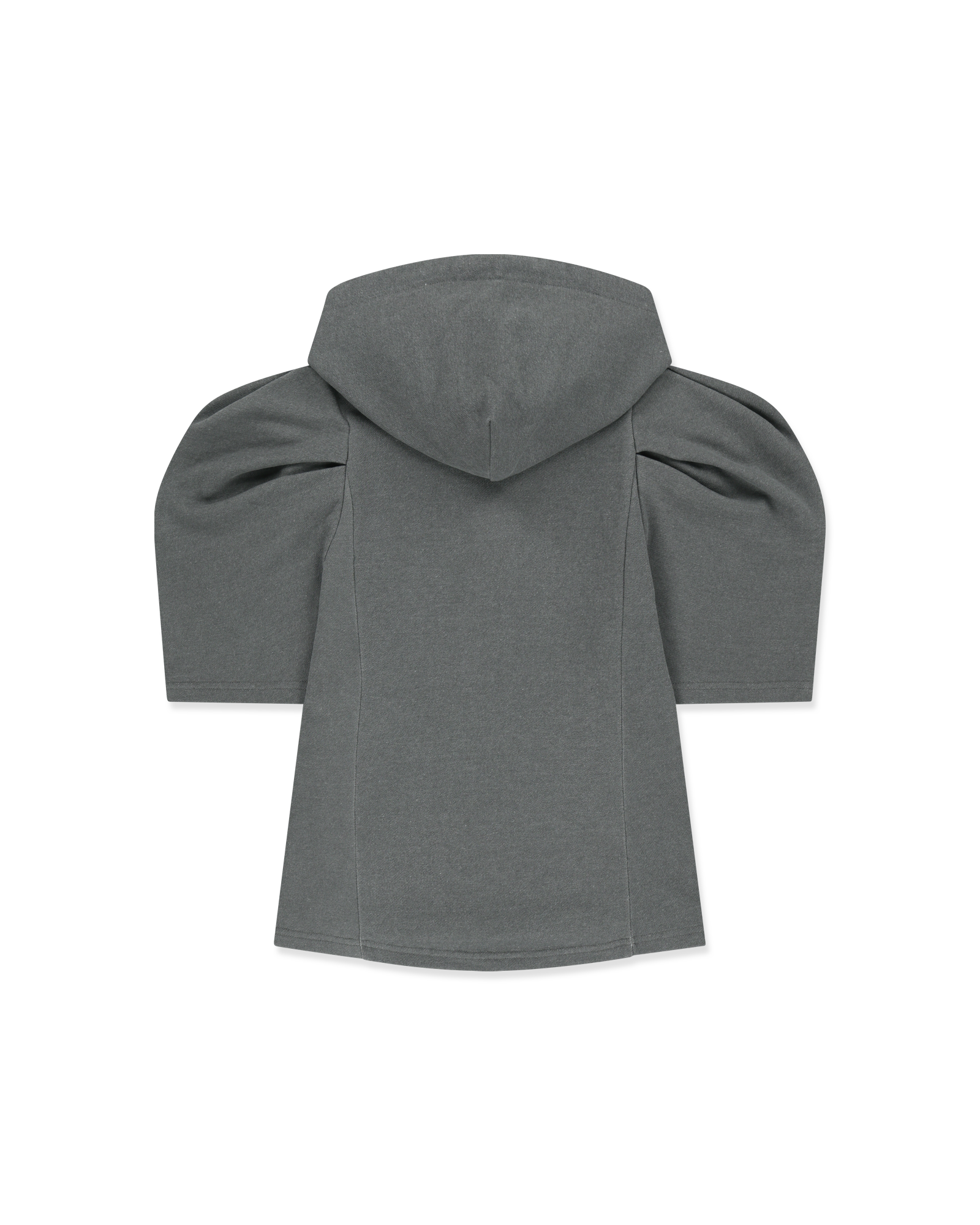 Kimhe Kim - Balloon Sleeve Zip-Up Hoodie (Cool Grey) product image 2 | TRAB K-Fashion Australia
