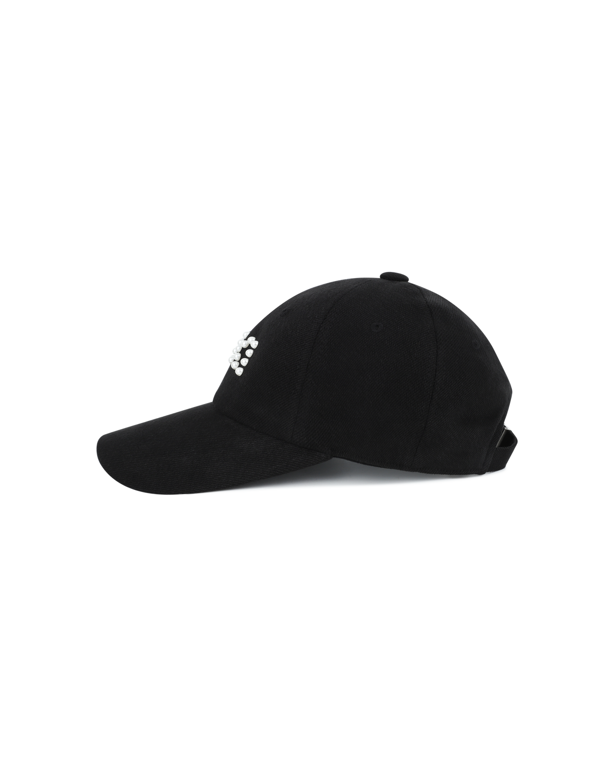 Kimhe Kim - Kiki Pearl Embellished Ball Cap (Black) product image 5 | TRAB K-Fashion Australia
