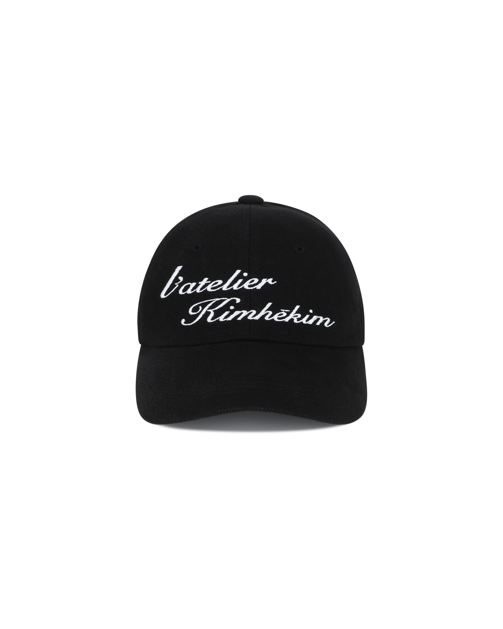 Kimhe Kim - Washed Atelier Embroidered Denim Ball Cap (Black) product image 5 | TRAB K-Fashion Australia