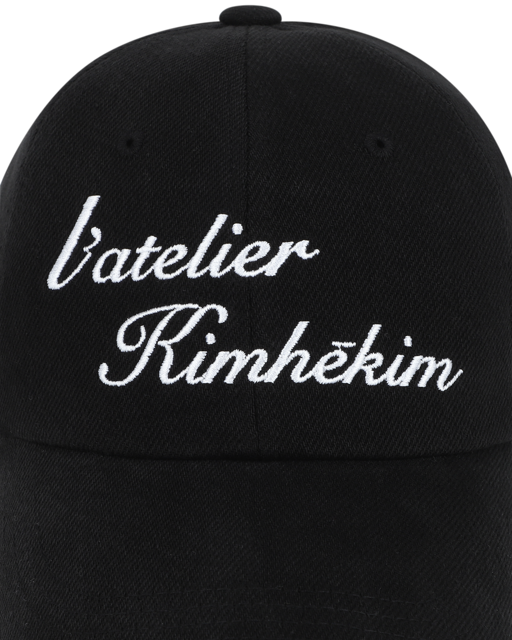 Kimhe Kim - Washed Atelier Embroidered Denim Ball Cap (Black) product image 8 | TRAB K-Fashion Australia