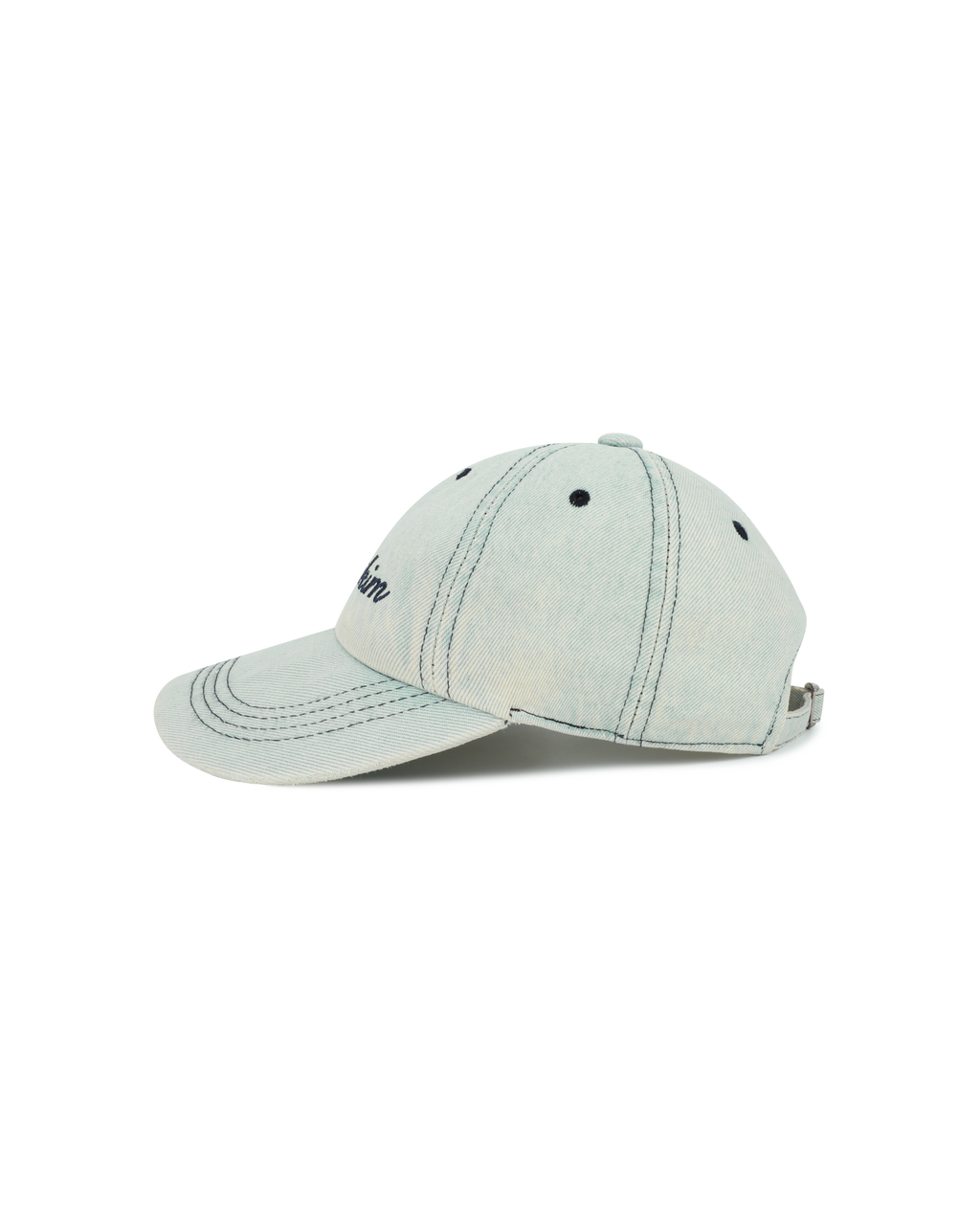 Kimhe Kim - Washed Atelier Embroidered Denim Ball Cap (Sky Blue) product image 3 | TRAB K-Fashion Australia
