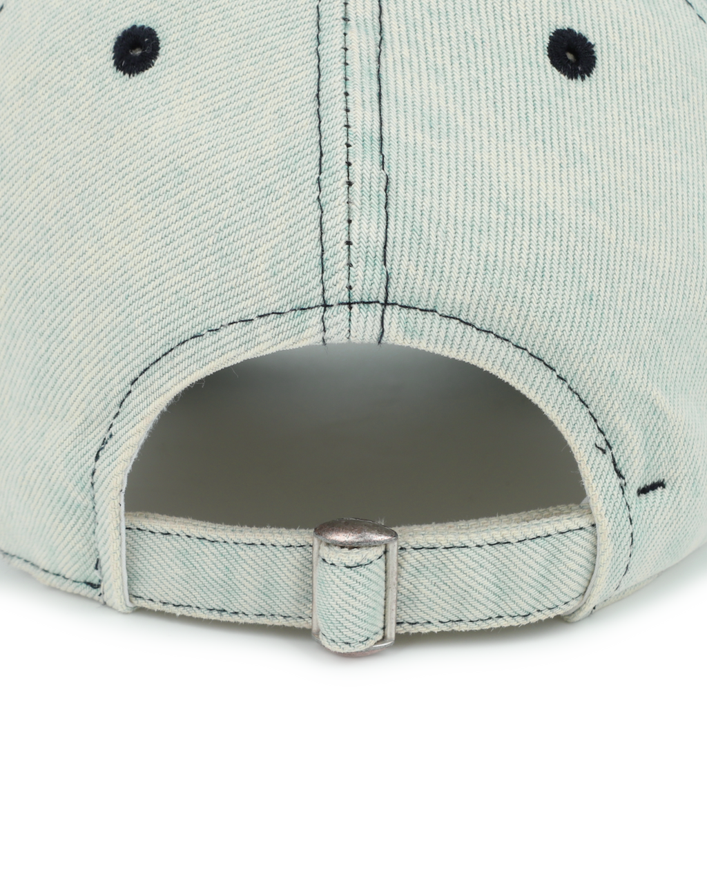 Kimhe Kim - Washed Atelier Embroidered Denim Ball Cap (Sky Blue) product image 6 | TRAB K-Fashion Australia