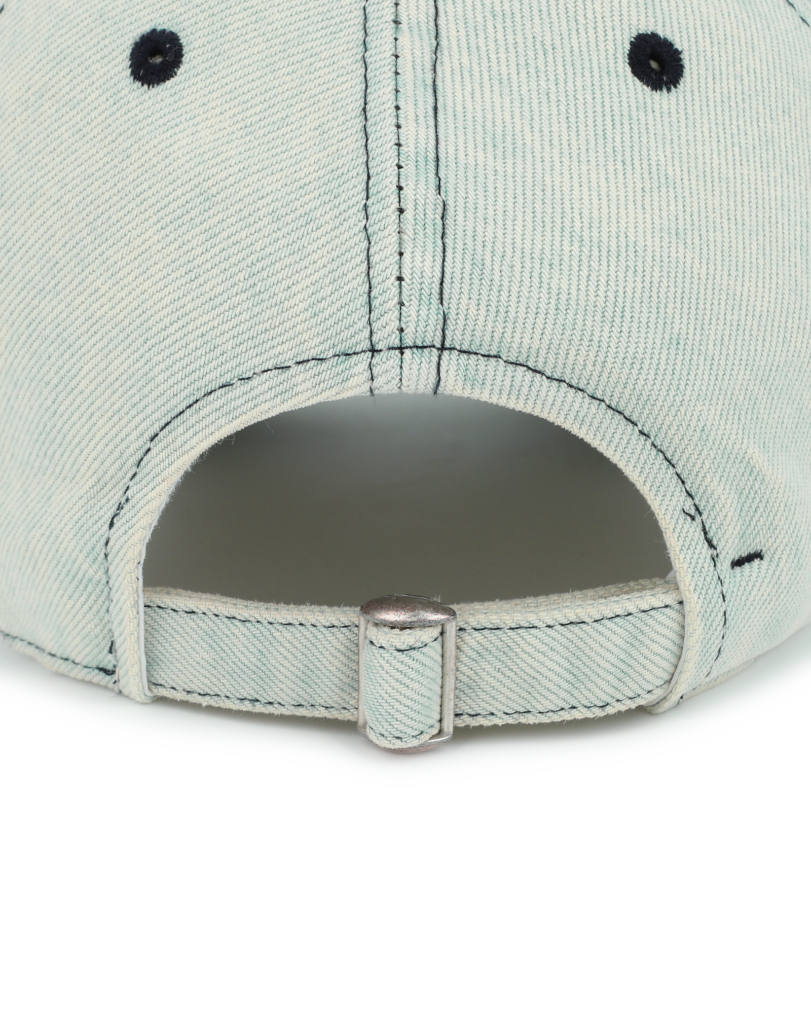 Kimhe Kim - Washed Atelier Embroidered Denim Ball Cap (Sky Blue) product image 6 | TRAB K-Fashion Australia