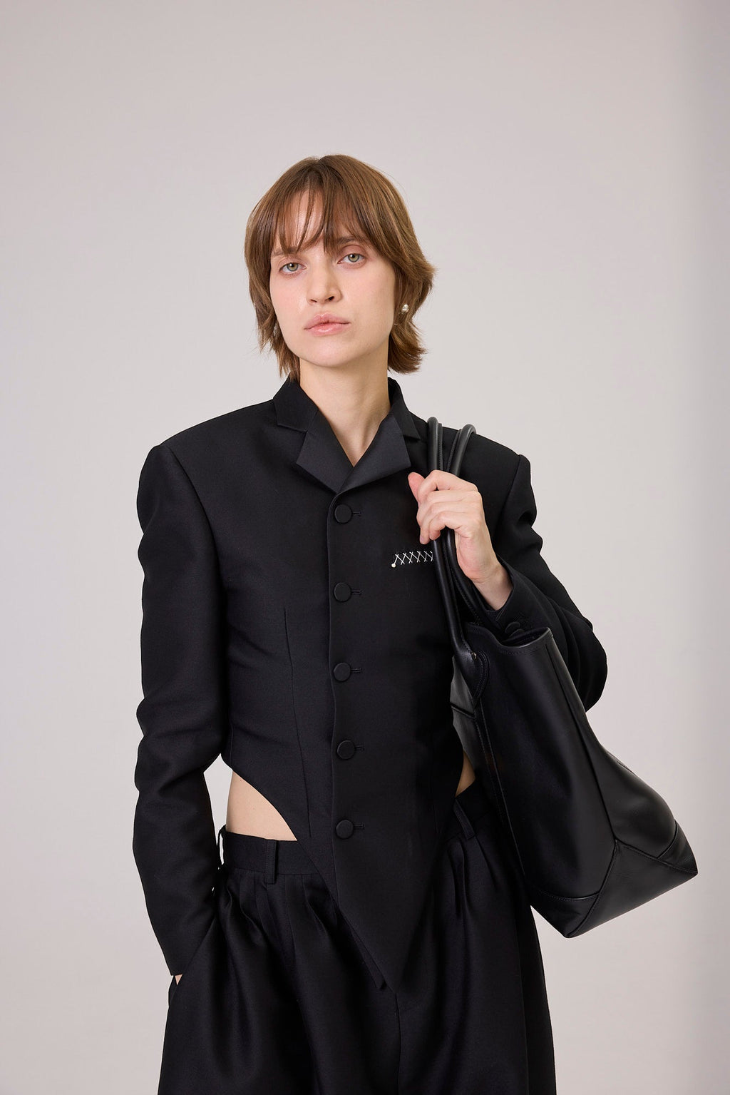 Kimhe Kim - Slim Waist Jacket (Black) product image 8 | TRAB K-Fashion Australia
