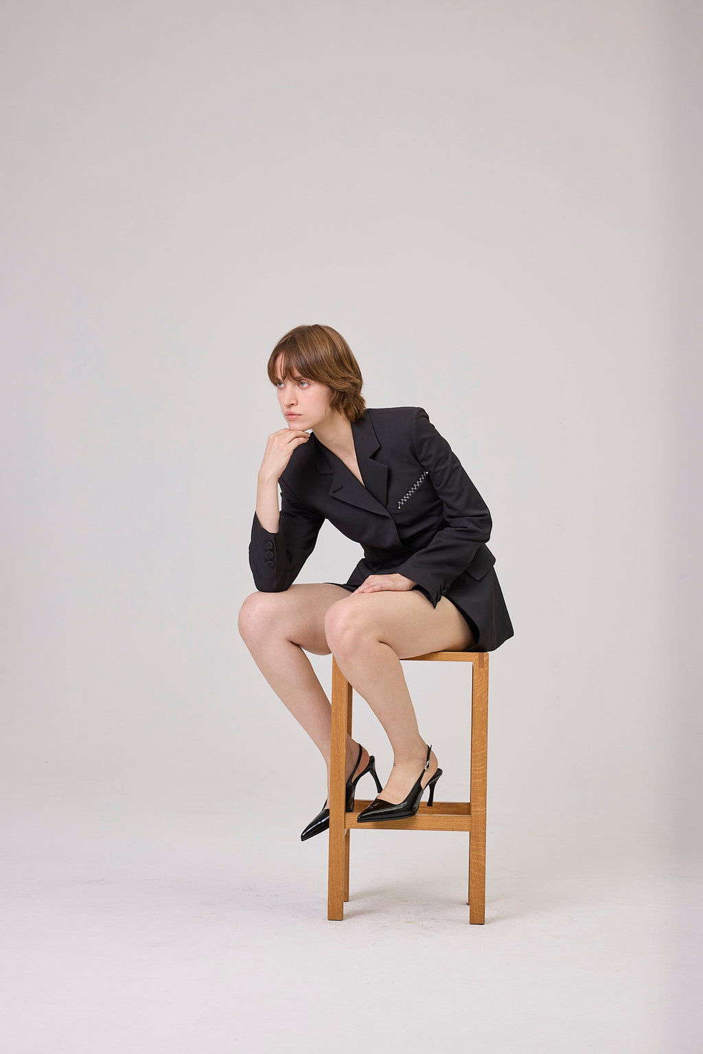 Kimhe Kim - Three Button Chloe Jacket (Black) product image 7 | TRAB K-Fashion Australia